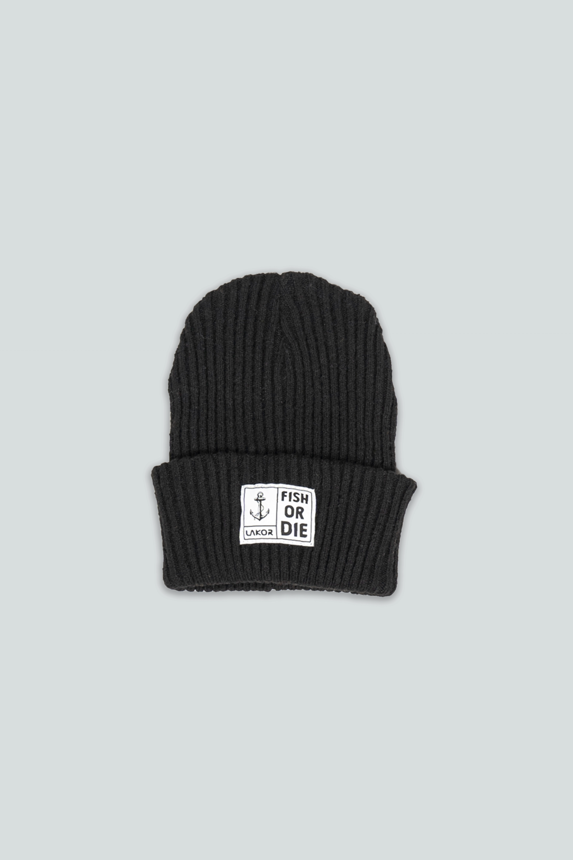 LAKOR Fish or Die Beanie Headwear Black