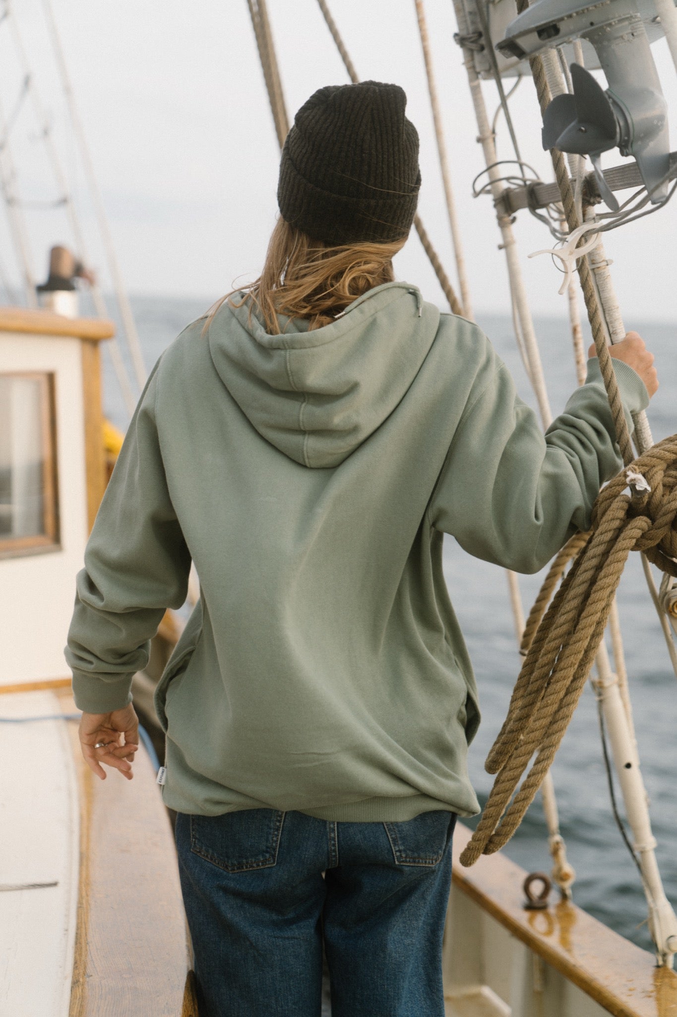 LAKOR Flipping The Bird Hoodie Sweatshirt Sea Spray