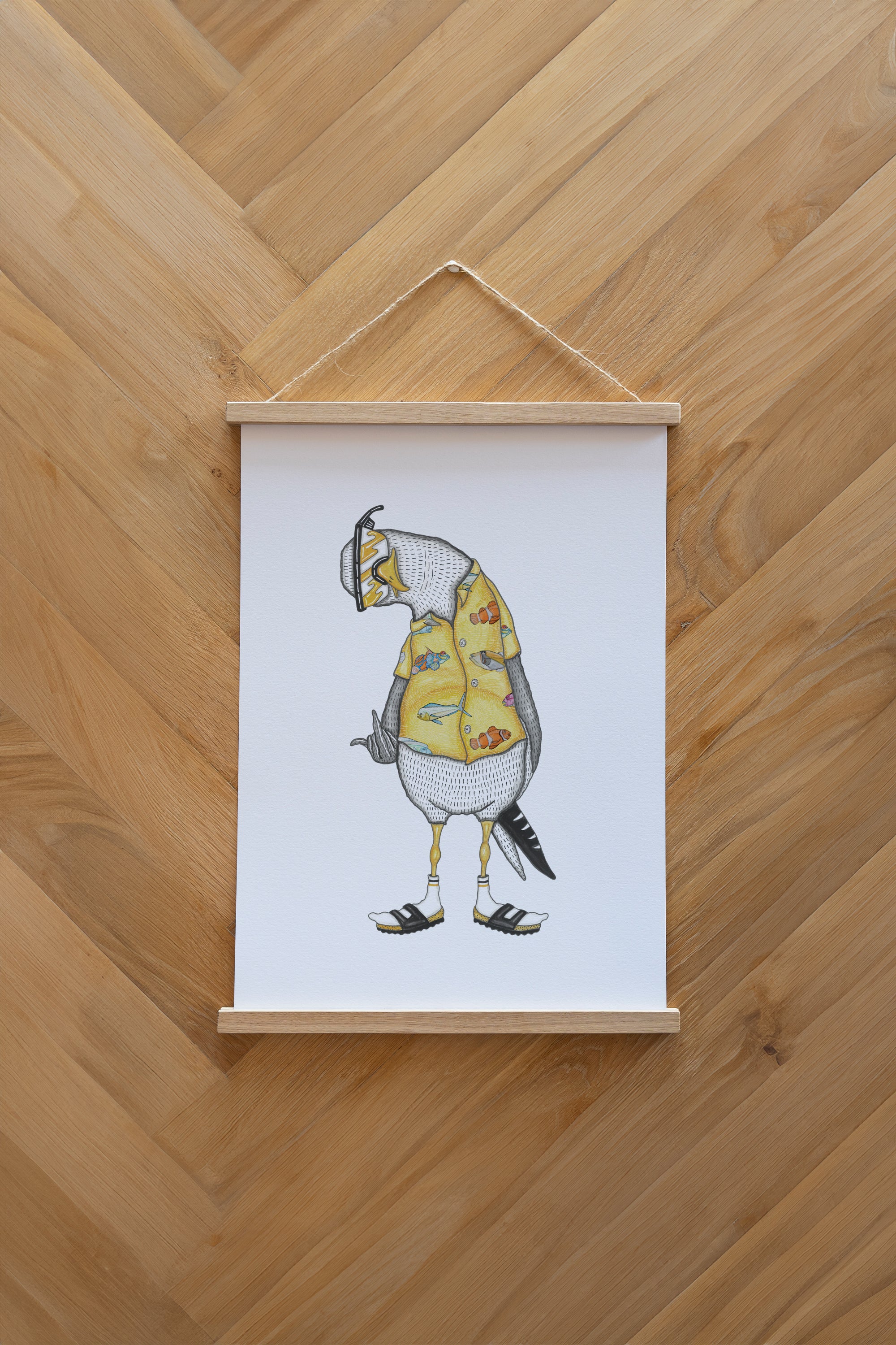 Flipping The Bird Plakat - White