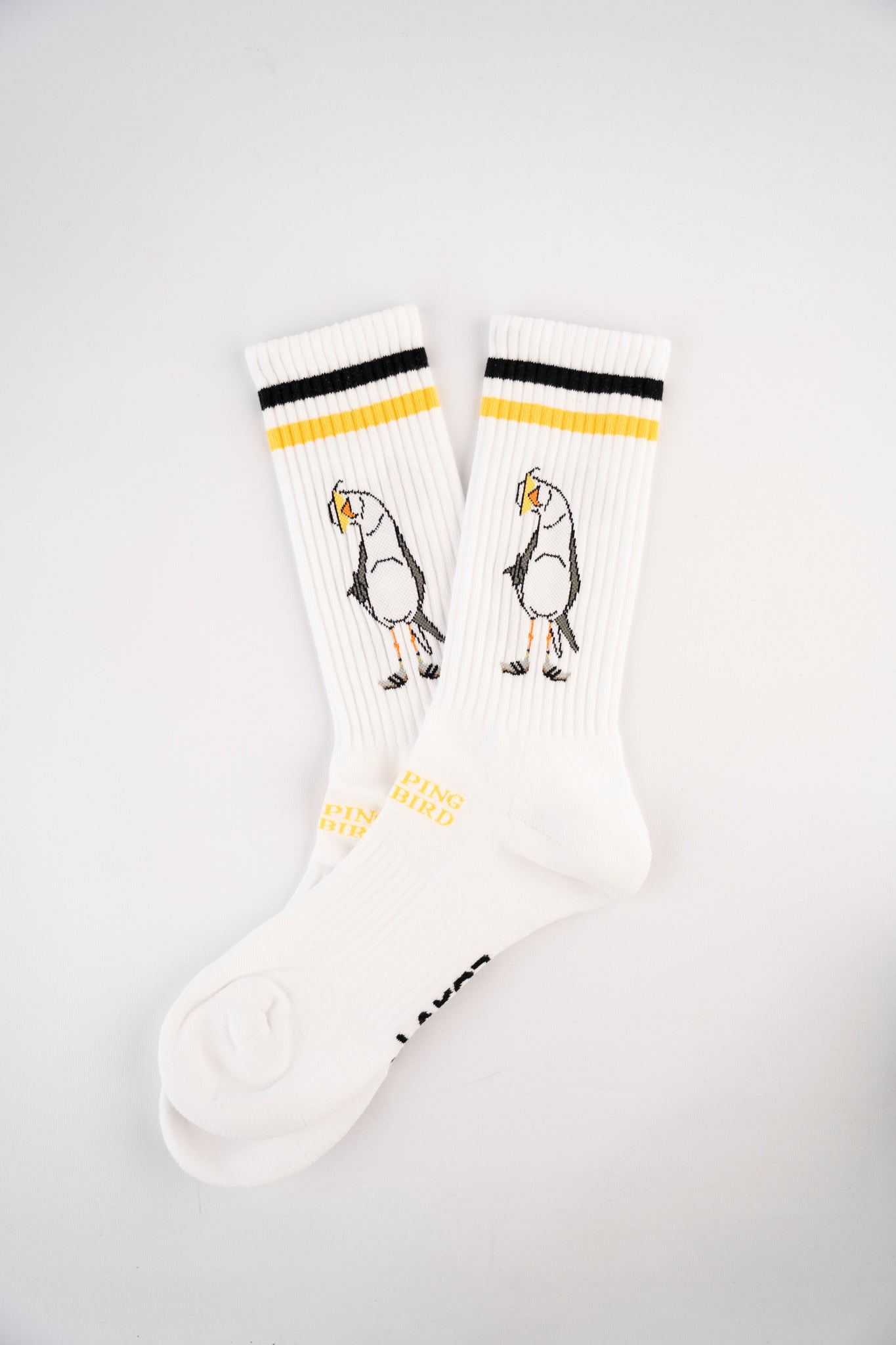 LAKOR Flipping The Bird Tennis Socks Tennis Socks White