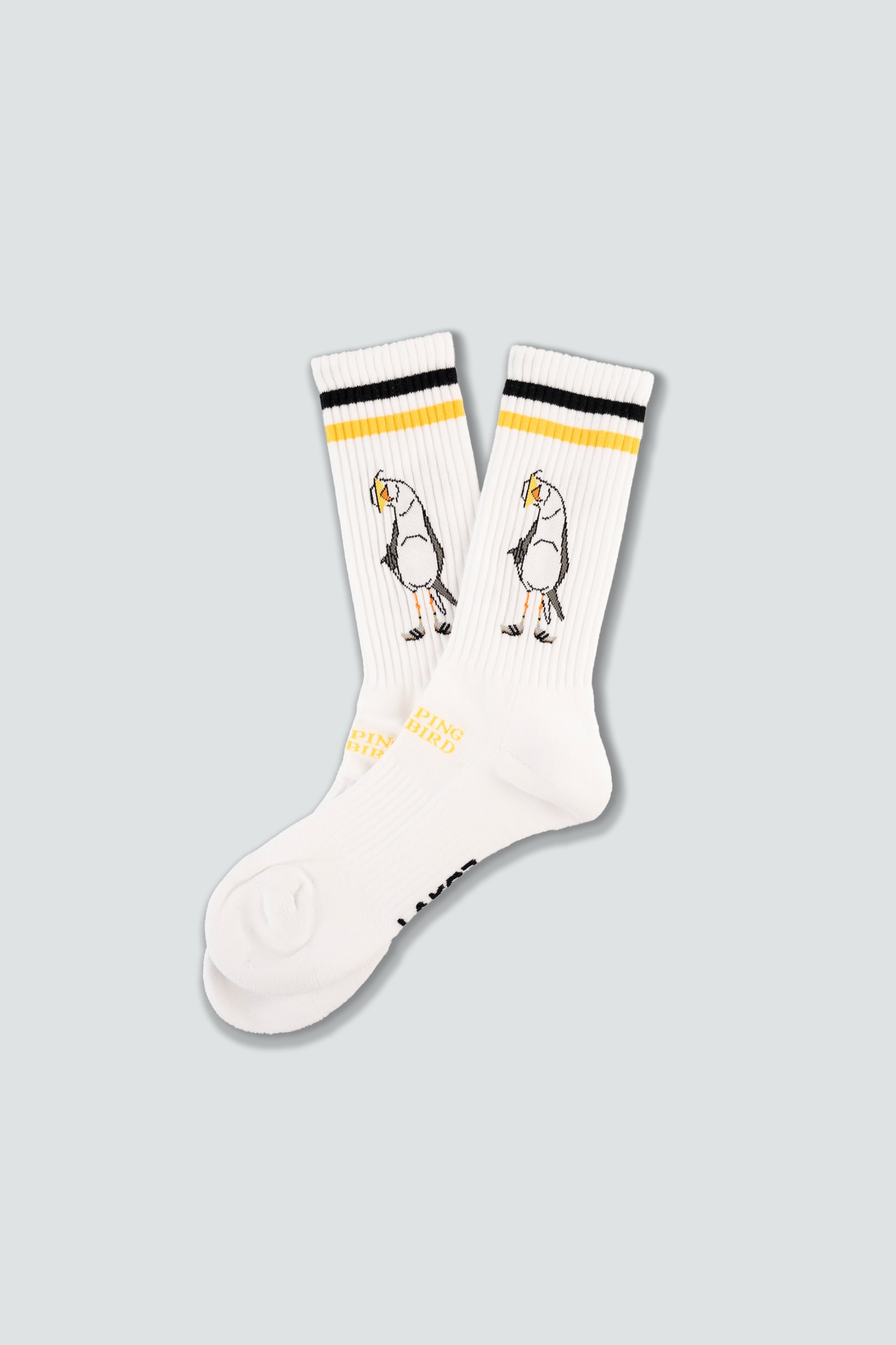 LAKOR Flipping The Bird Tennis Socks Tennis Socks White