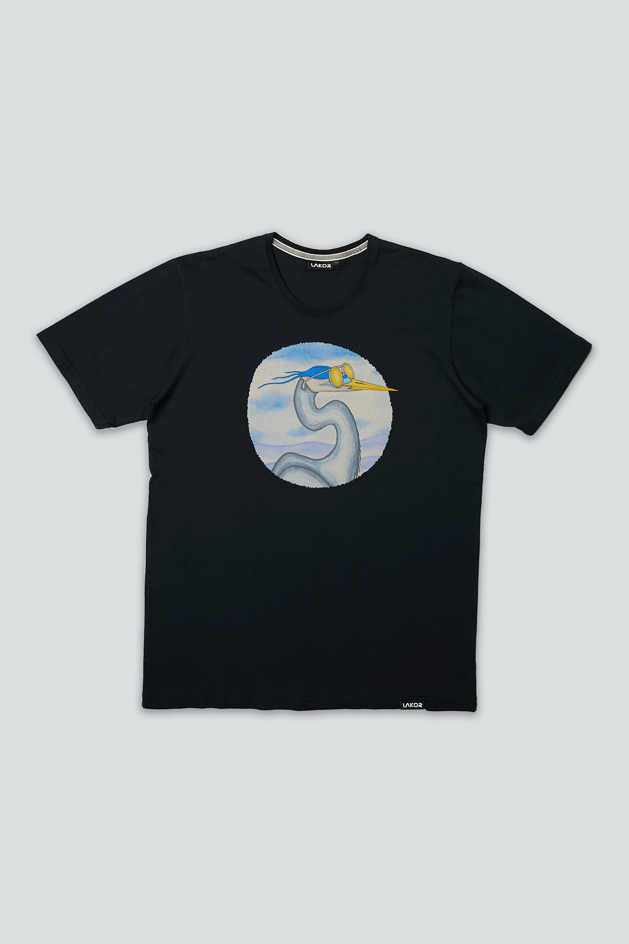 Egret T-shirt (Moonless Night)