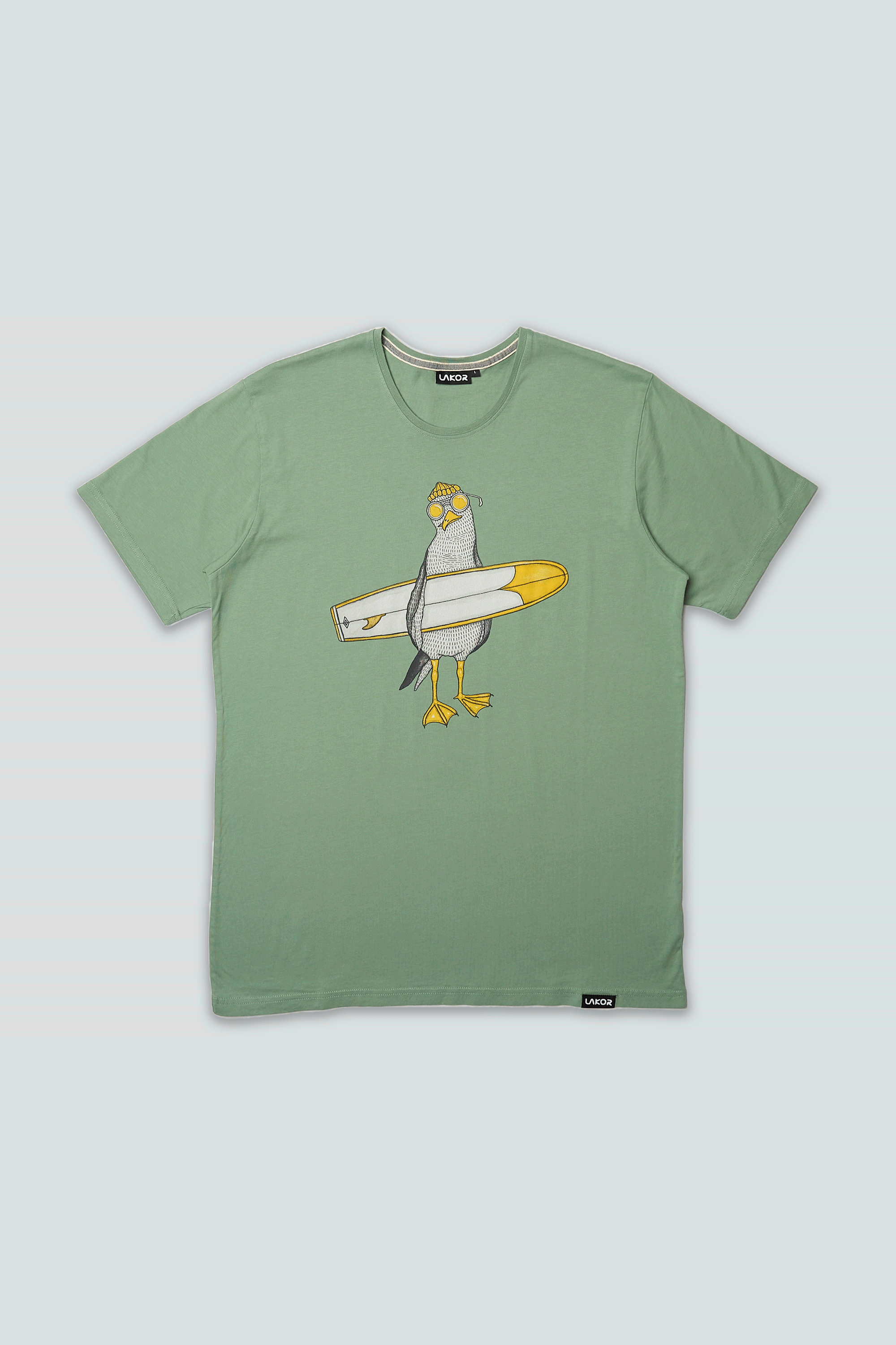 Surfing Seagull T-shirt (Green Bay)
