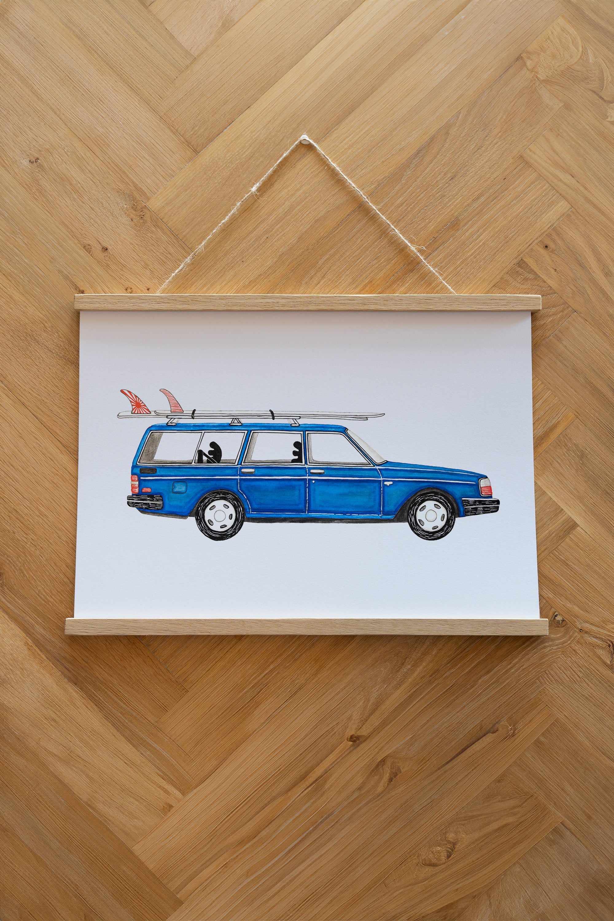 Getaway Car Plakat - White