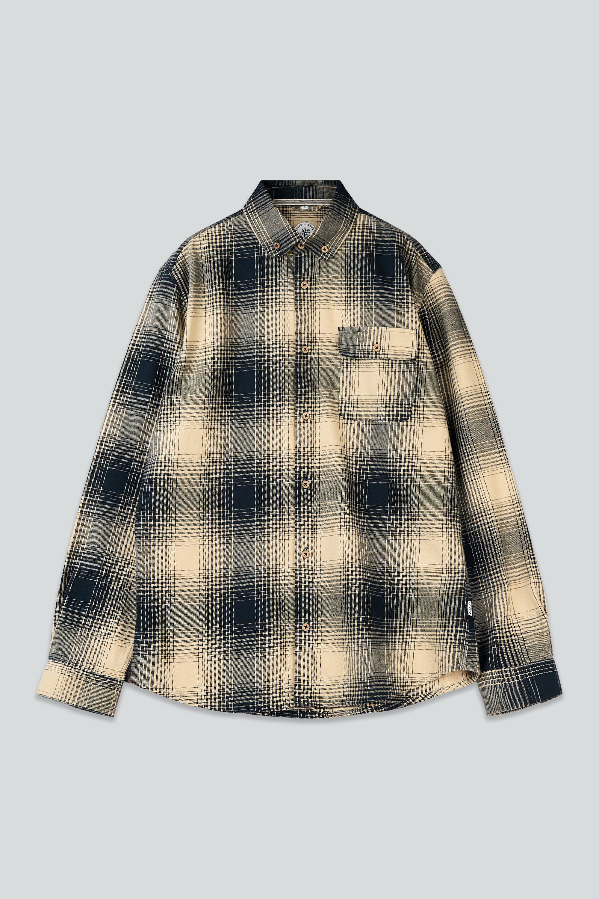 LAKOR Inca Unna Shirt Shirt Blueberry/White Pepper