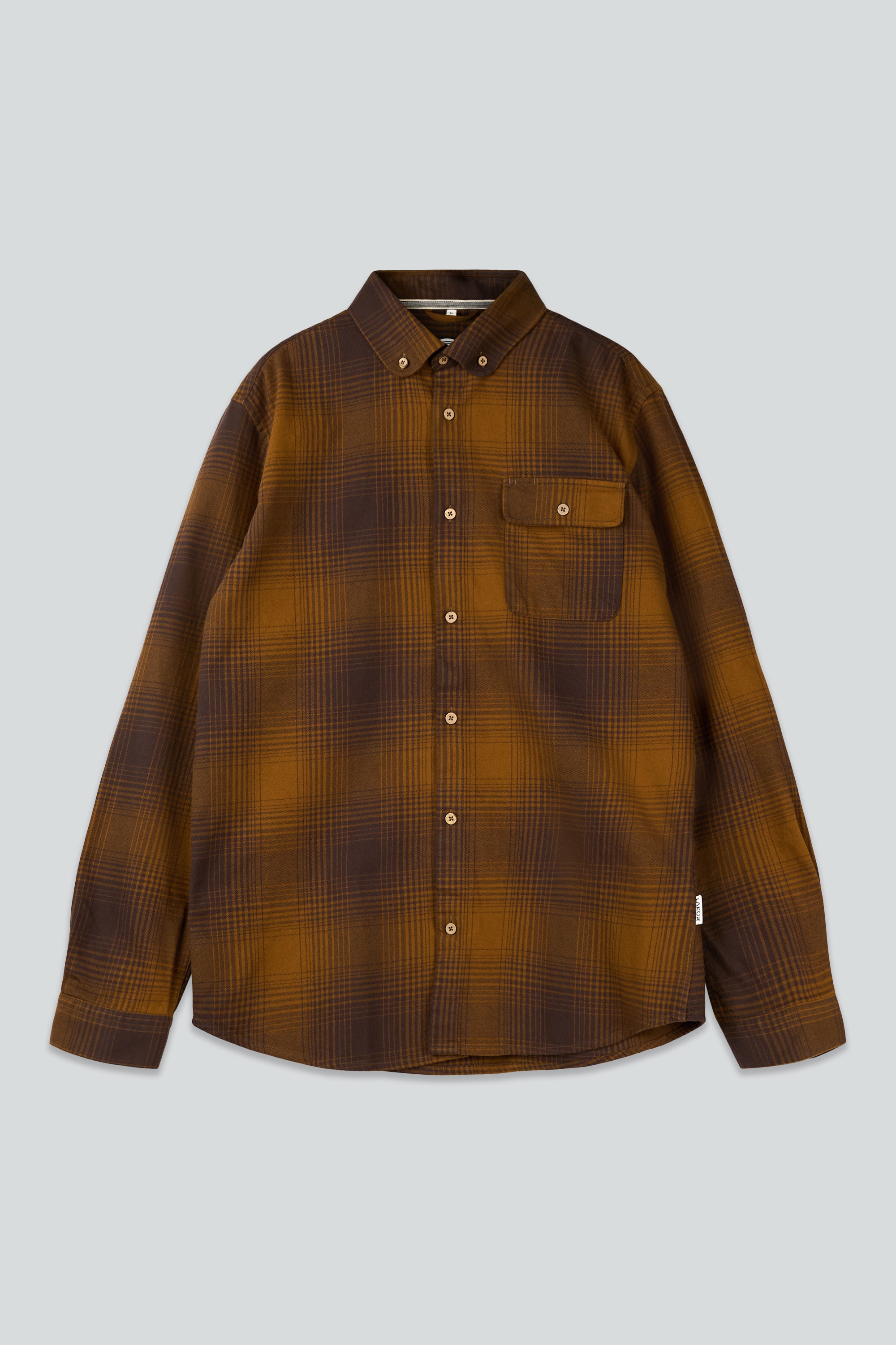 LAKOR Inca Unna Shirt Shirt Coffee Bean/Monk's Robe