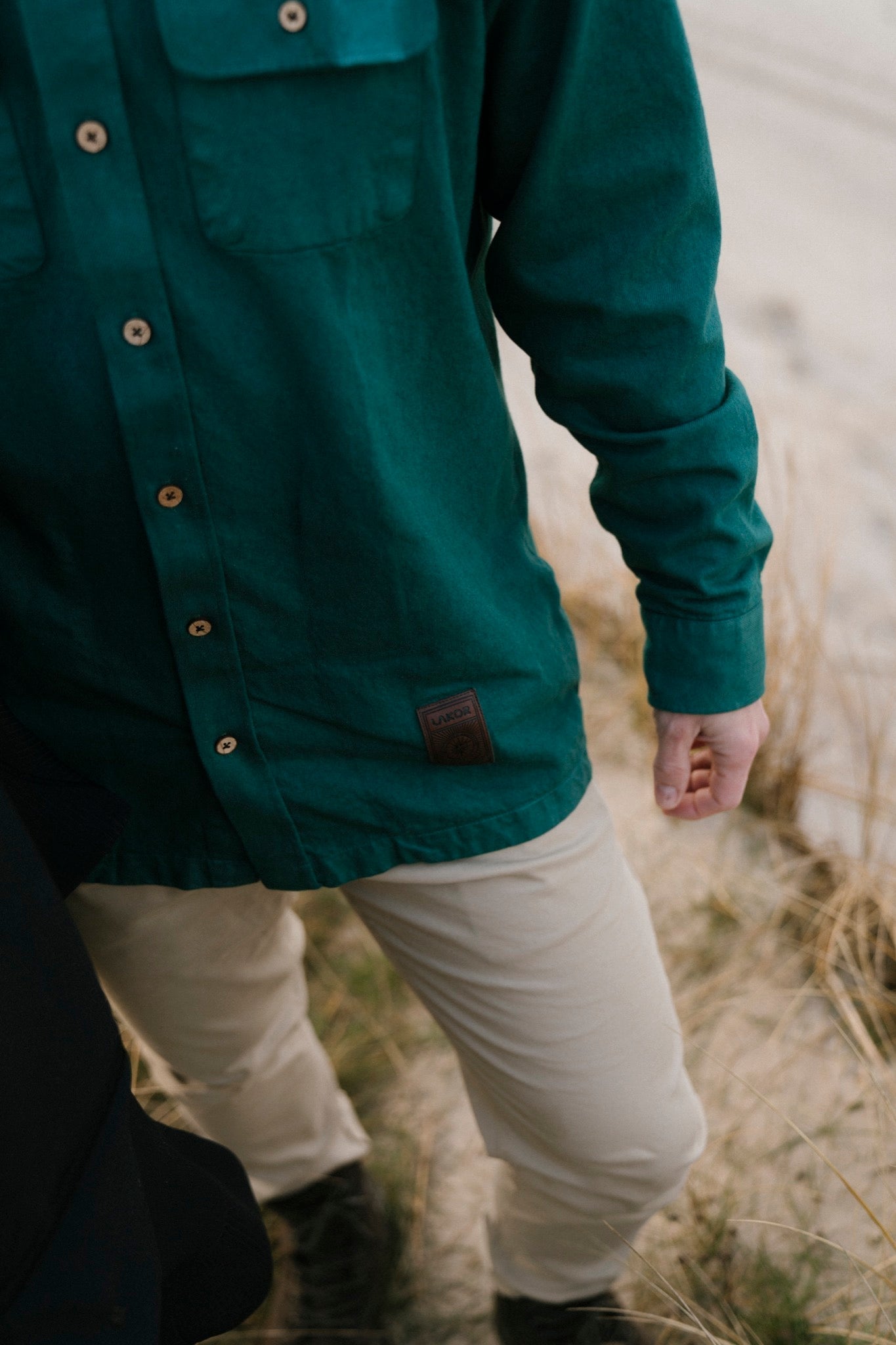 LAKOR Knokkel Shirt Overshirt Green