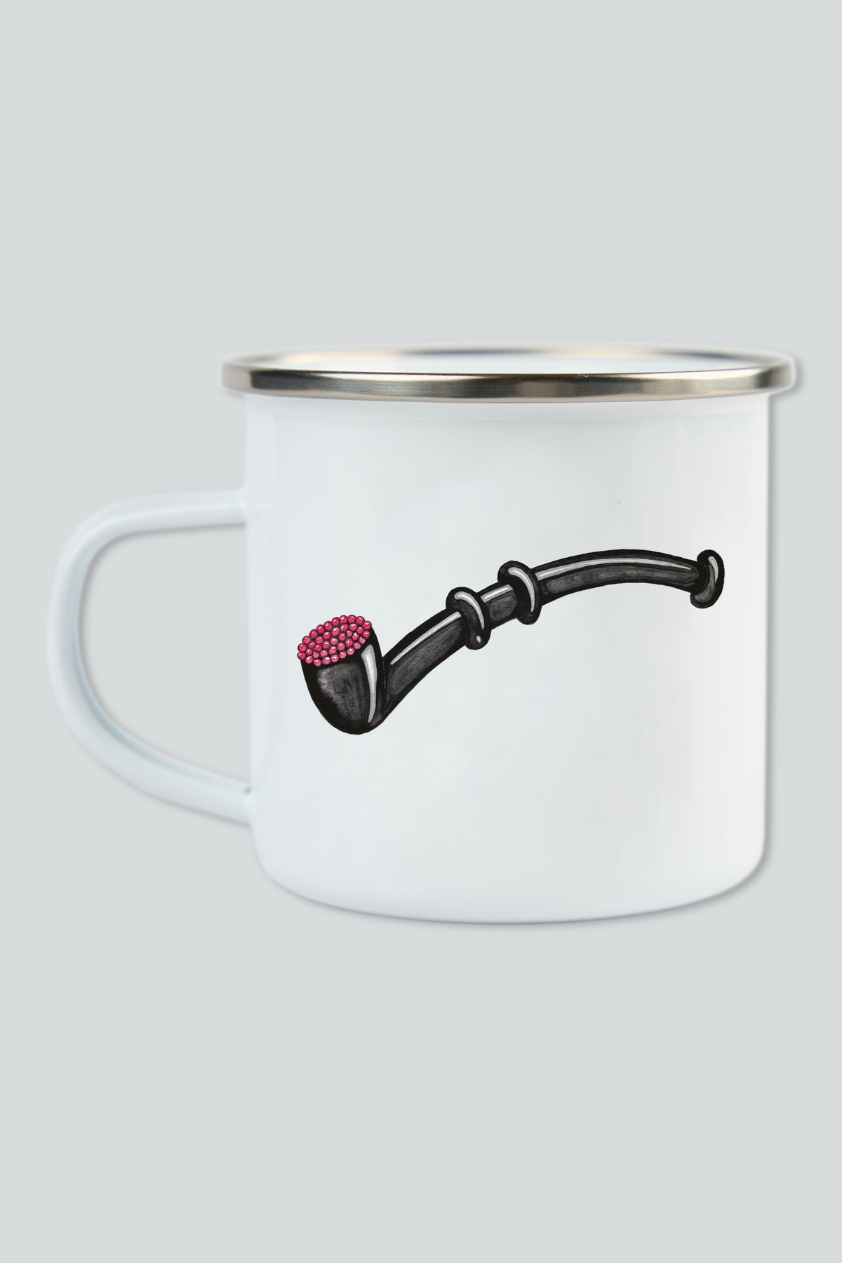 LAKOR Lakridspibe Emaljekrus Mug White