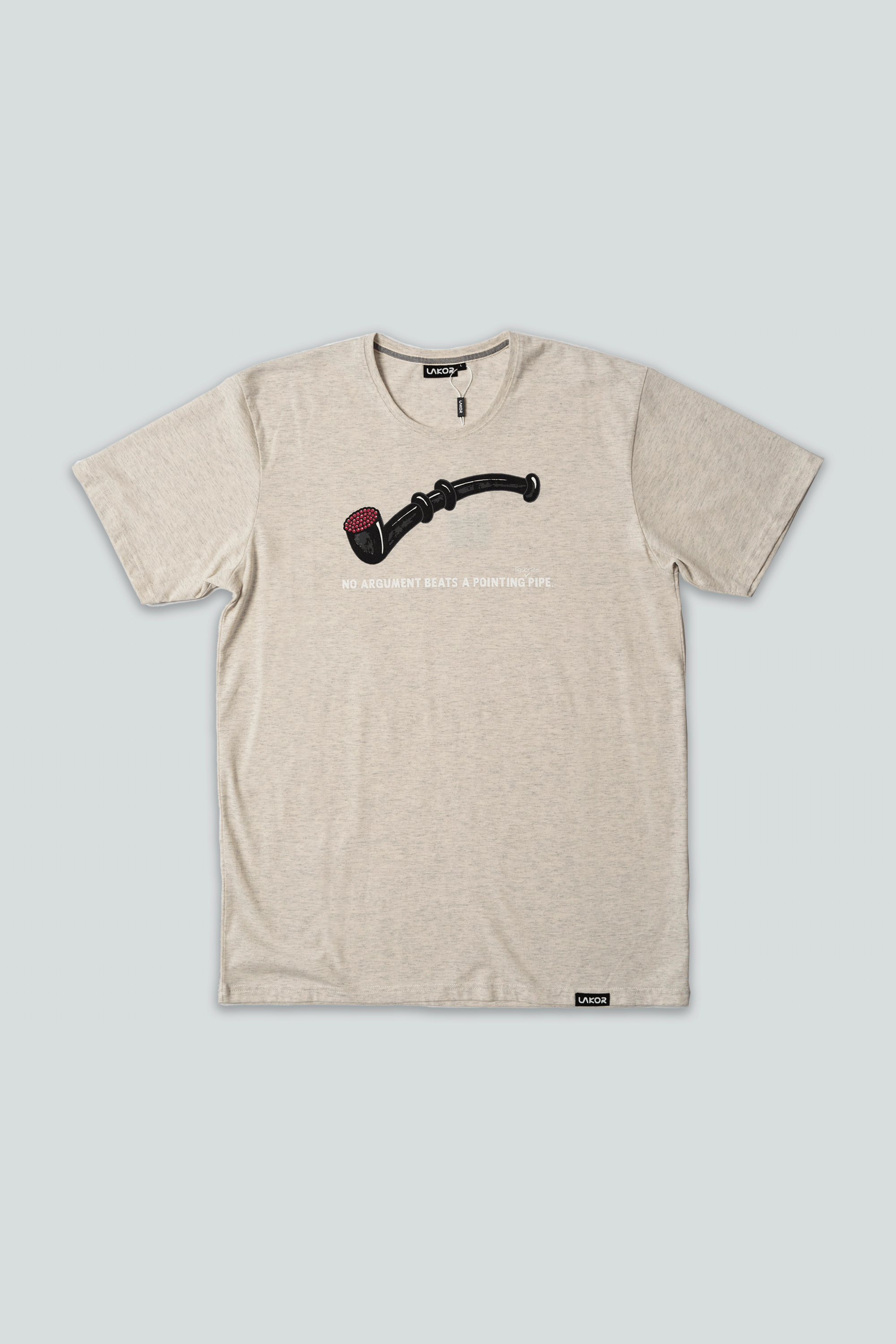 LAKOR Lakridspibe T-shirt T-Shirt Oatmeal Melange