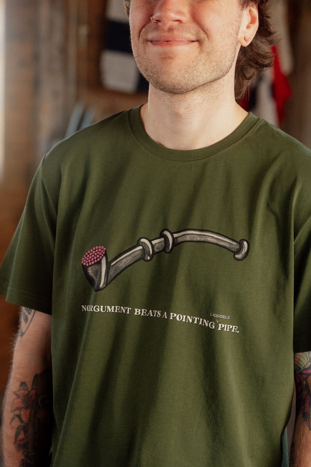 Lakridspibe T-shirt - Rifle Green