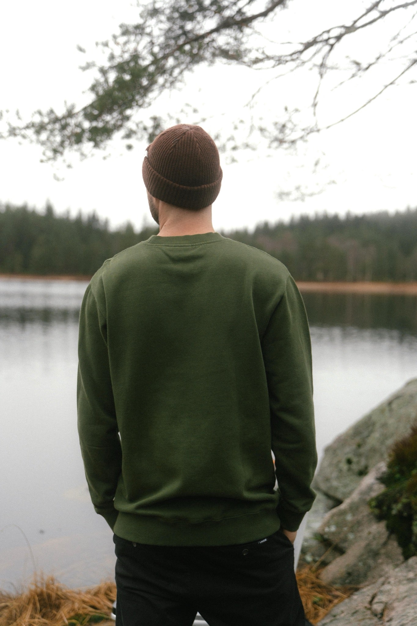 LAKOR Lazy Lumber Crewneck Sweatshirt Riffle Green
