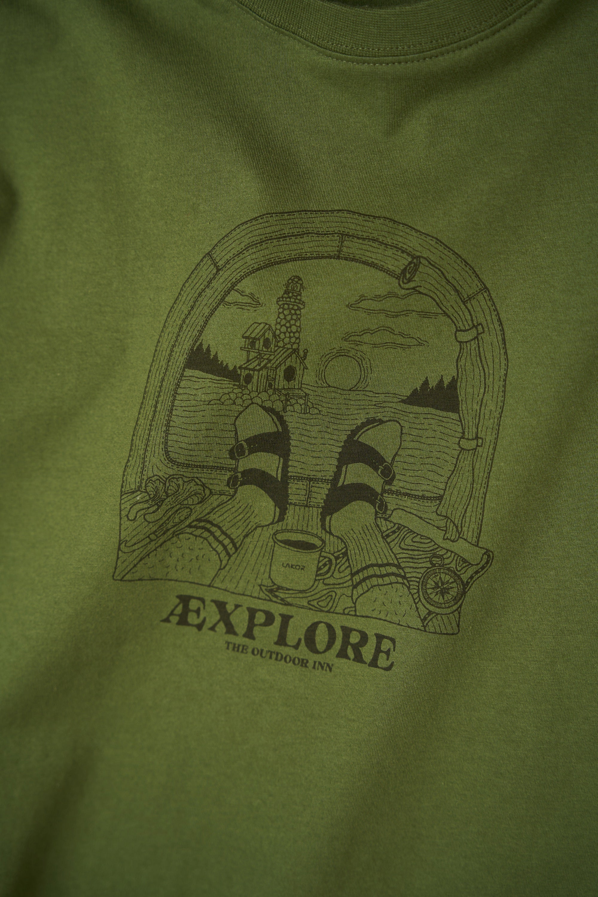 LAKOR Looking Out T-shirt T-Shirt Riffle Green