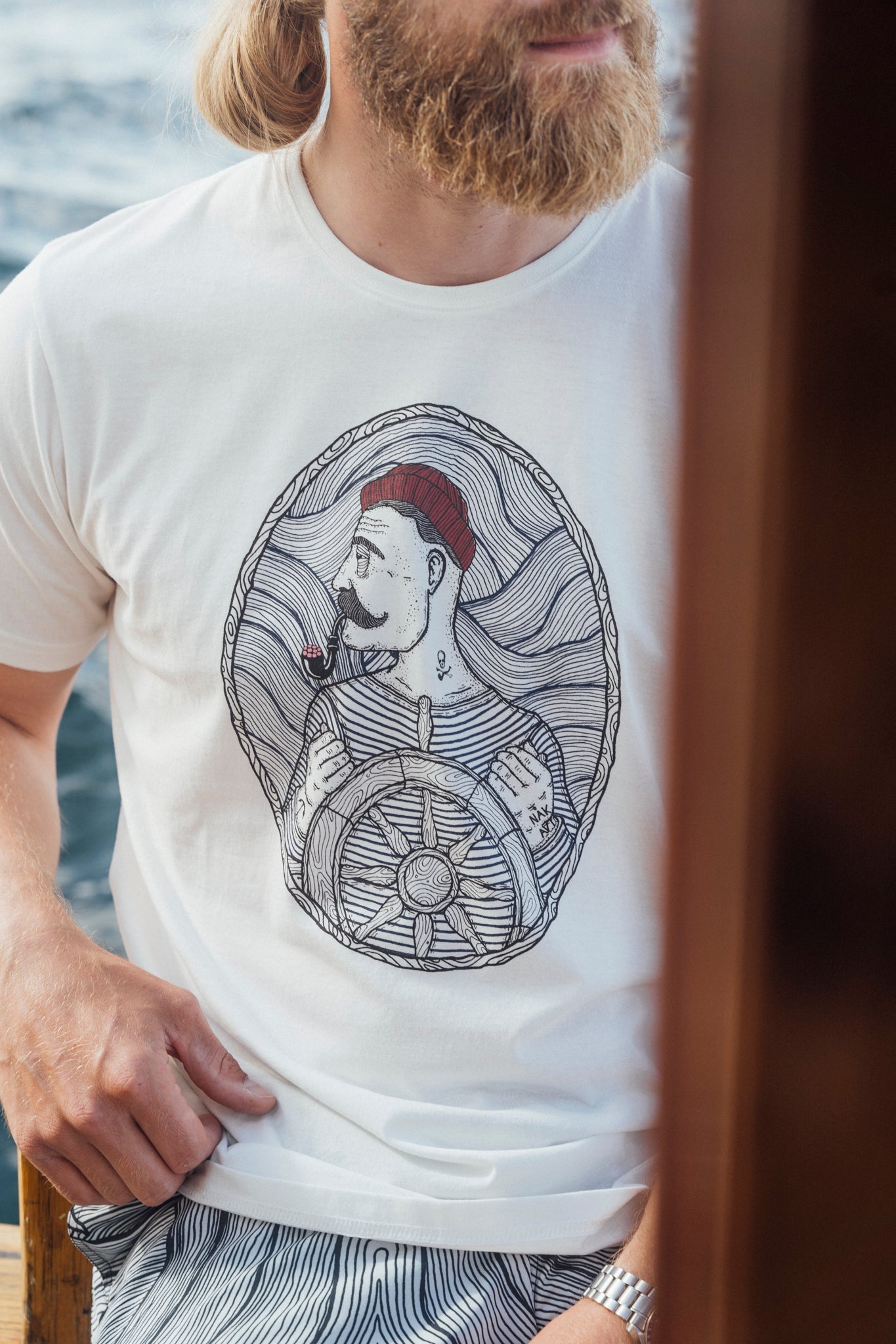 LAKOR Mal De Mer T-shirt T-Shirt Star White