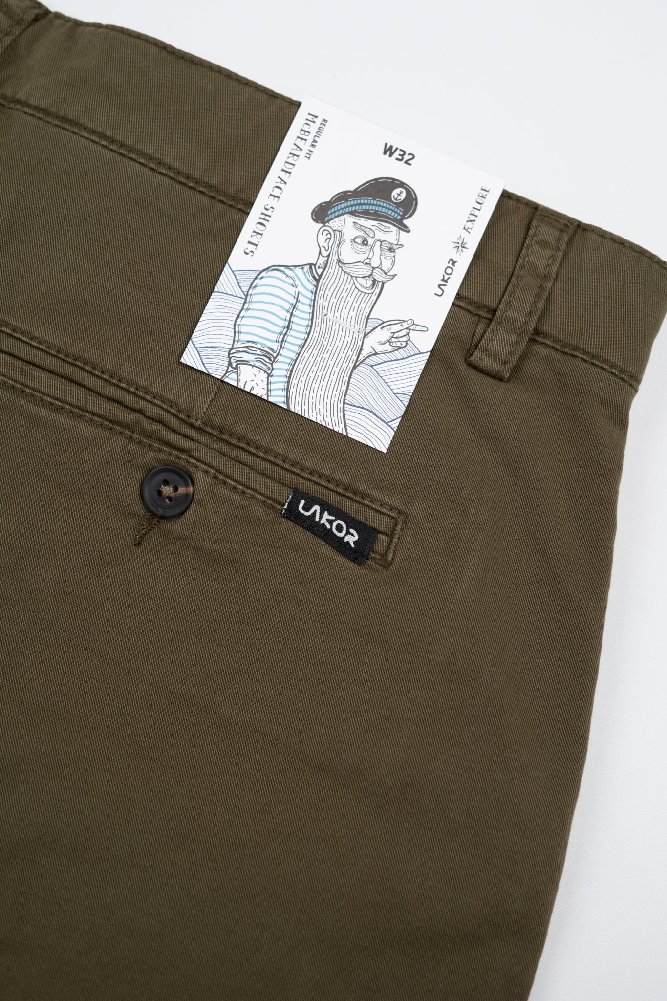 LAKOR McBeardface Shorts Shorts Olive Night