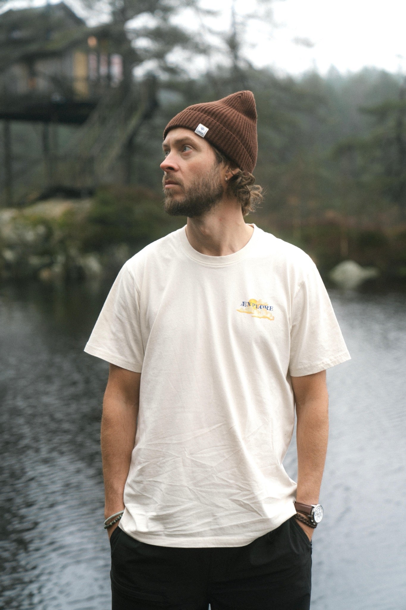 LAKOR Merino Wool Beanie Headwear Brown