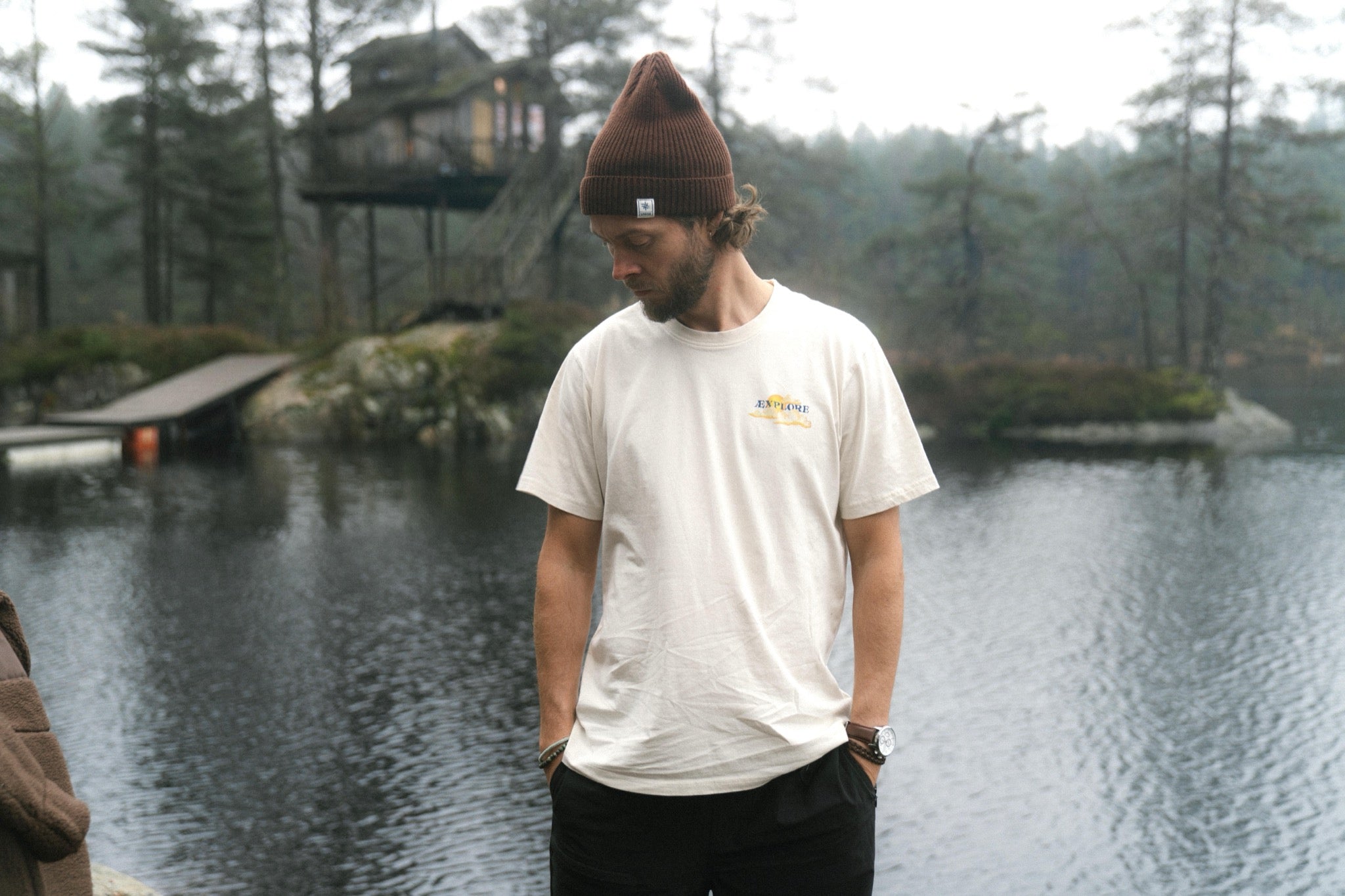 LAKOR Merino Wool Beanie Headwear Brown