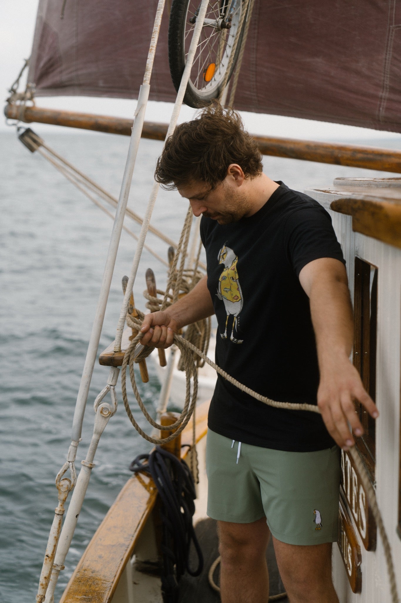 LAKOR Mini Flipping The Bird Swim Shorts Shorts Sea Spray