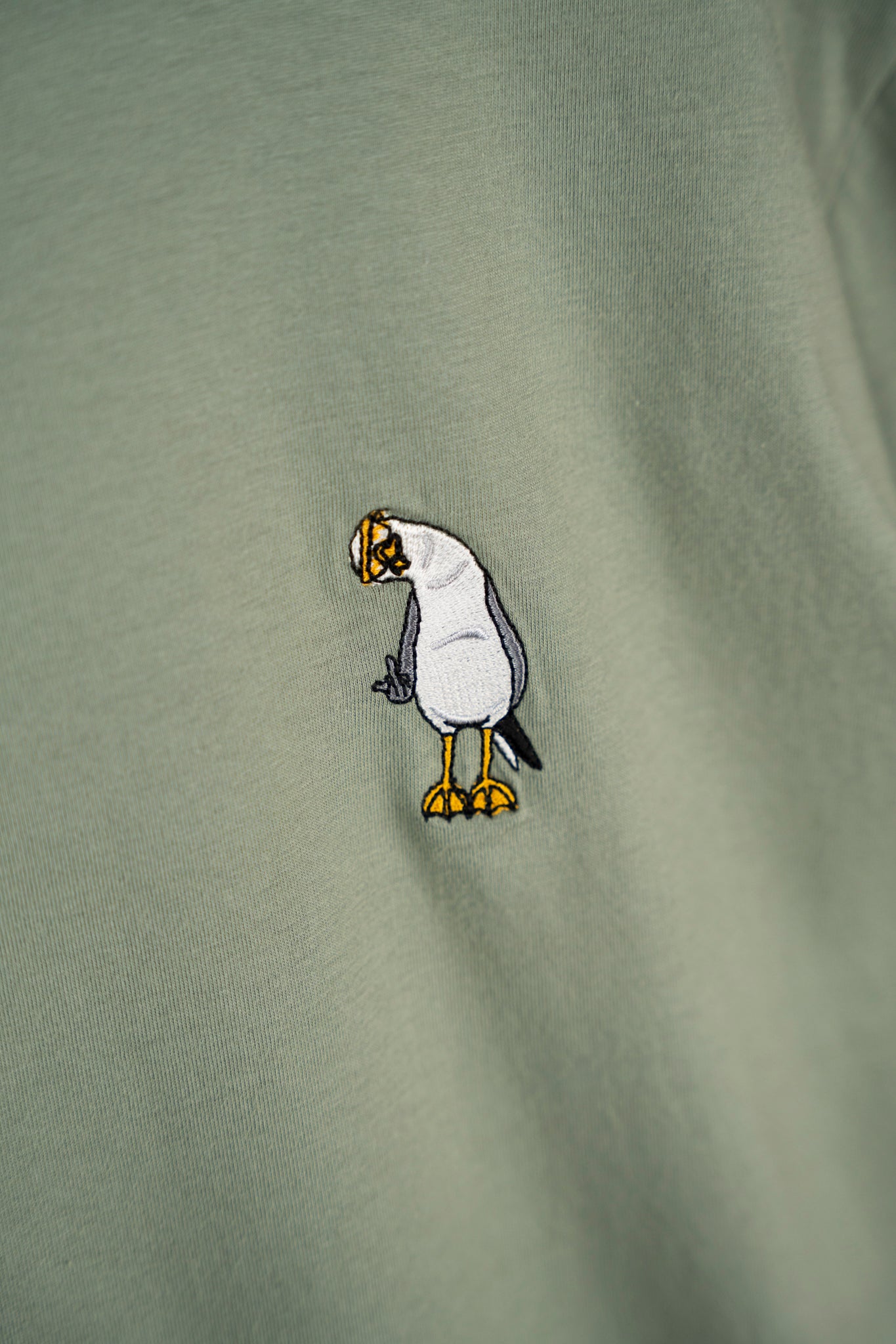 Mini Flipping the Bird T-shirt - Sea Spray