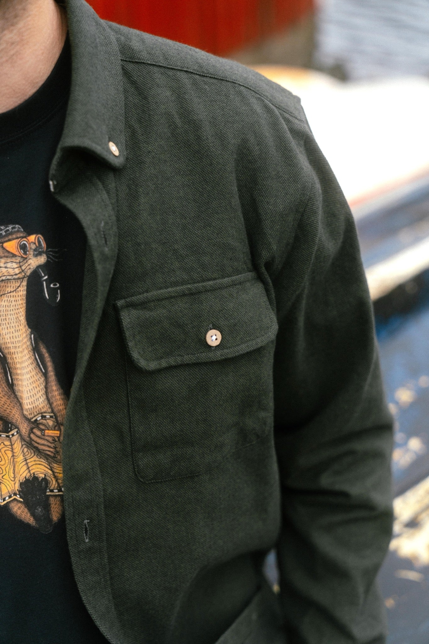 LAKOR Moss Shirt Shirt Riffle Green