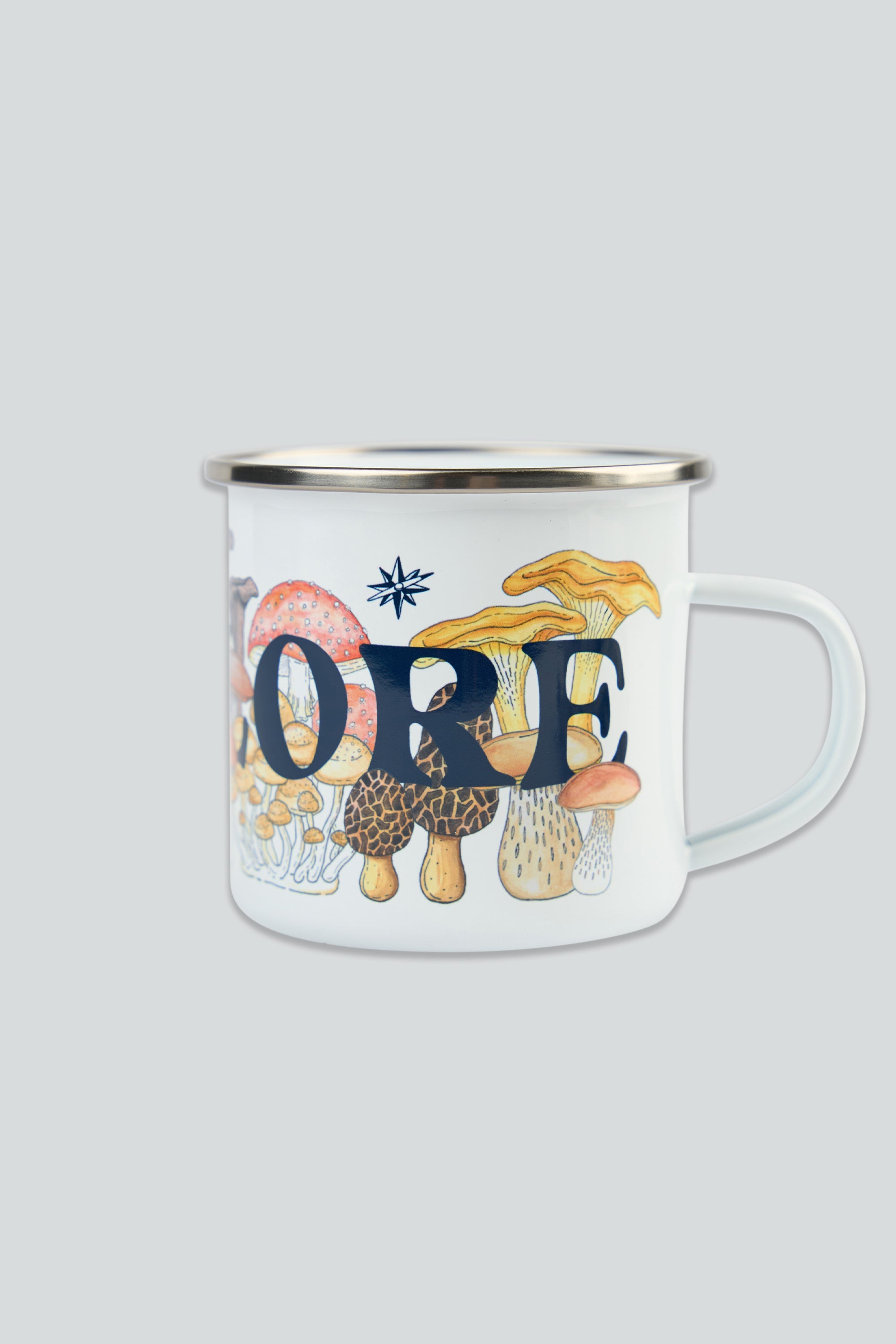 LAKOR Mushroom Forest Emaljekrus Mug White