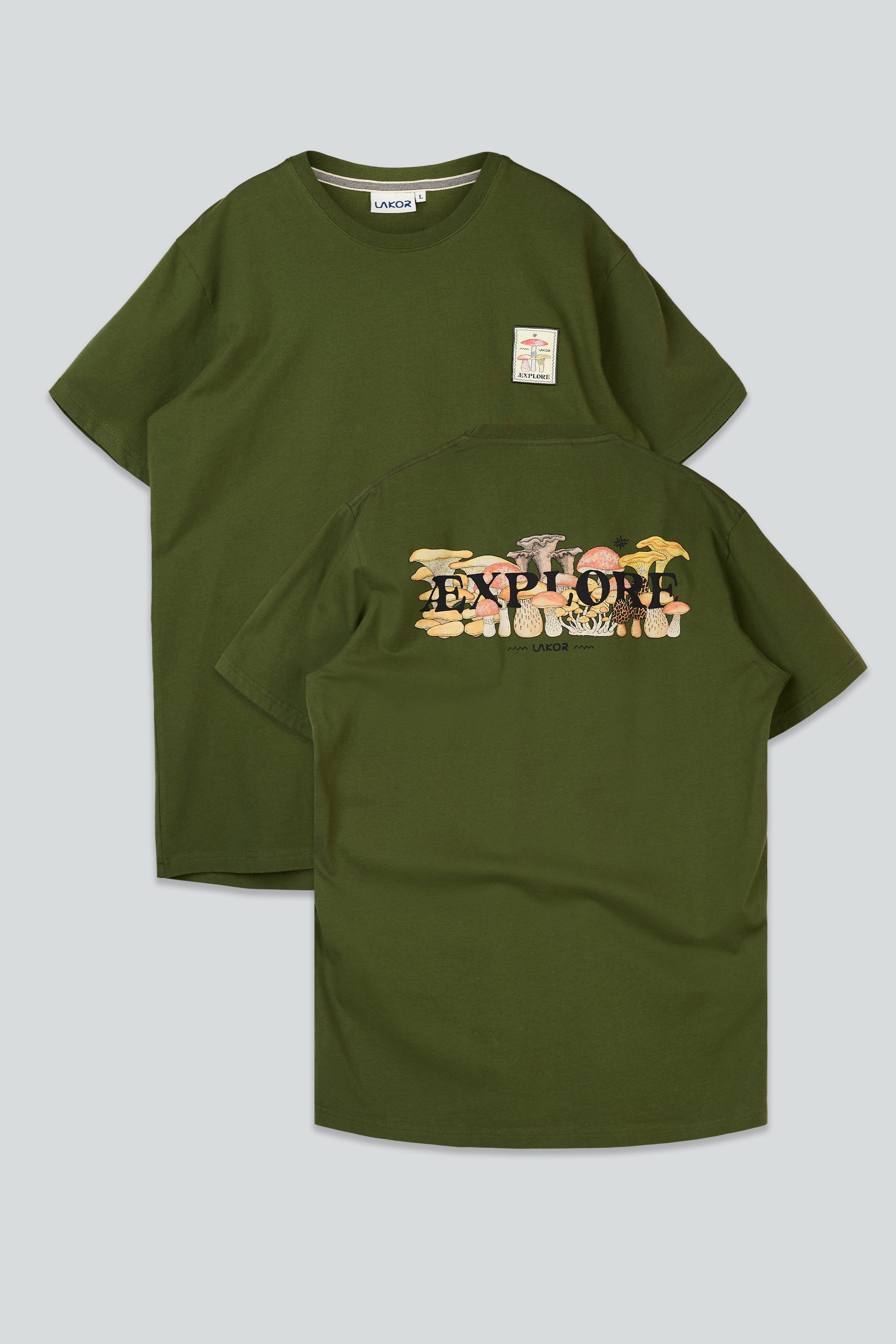 LAKOR Mushroom Forest T-shirt T-Shirt Riffle Green