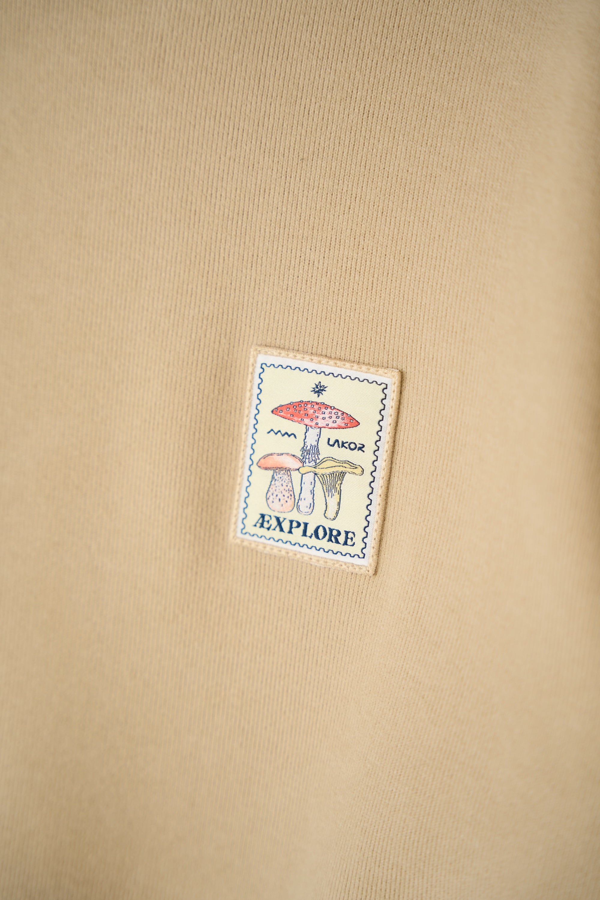 LAKOR Mushroom Trio Crewneck Sweatshirt White Pepper