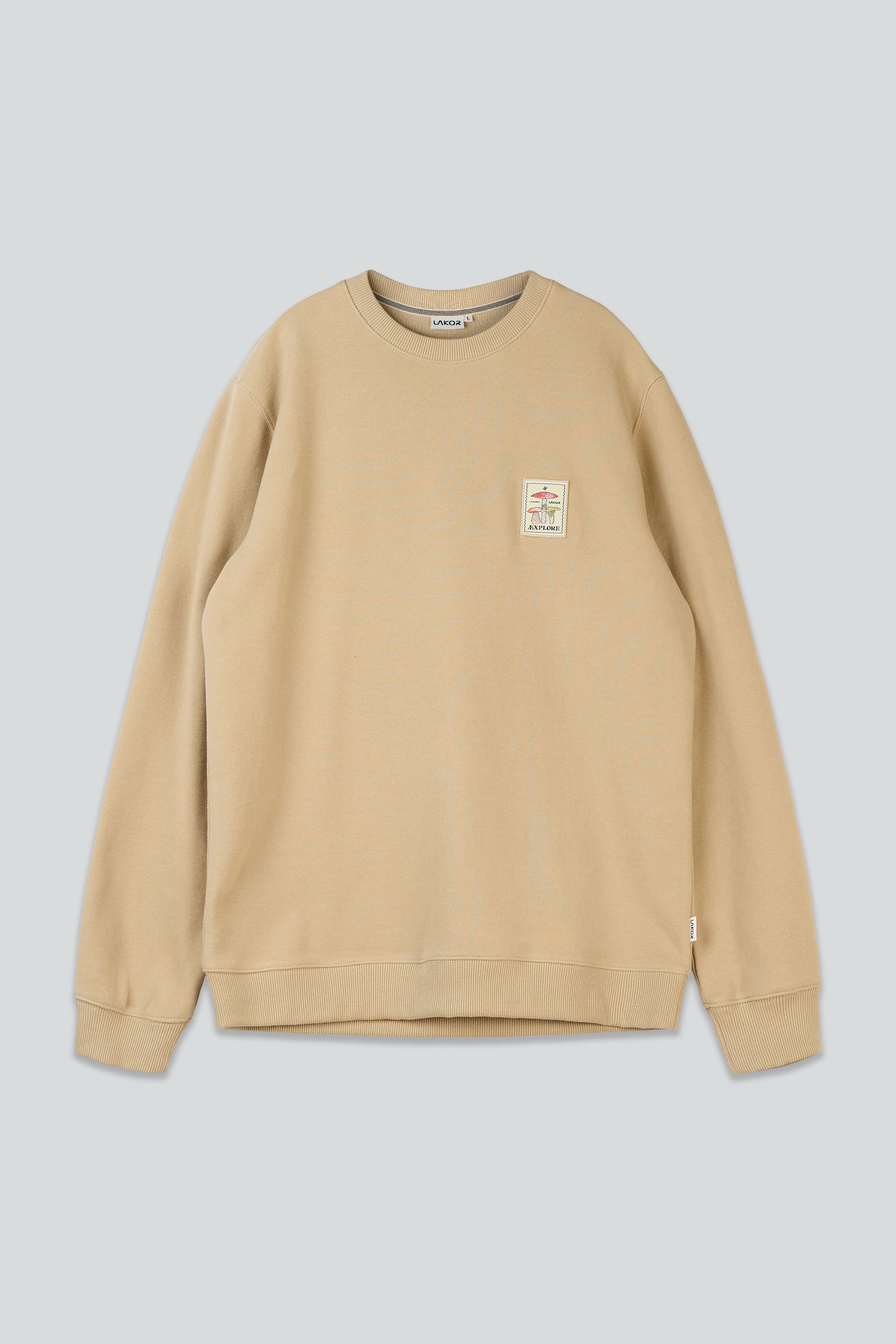 LAKOR Mushroom Trio Crewneck Sweatshirt White Pepper