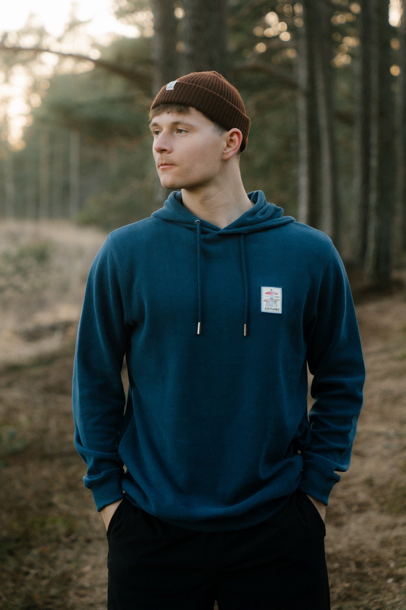 LAKOR Mushroom Trio Hoodie Sweatshirt Insignia Blue