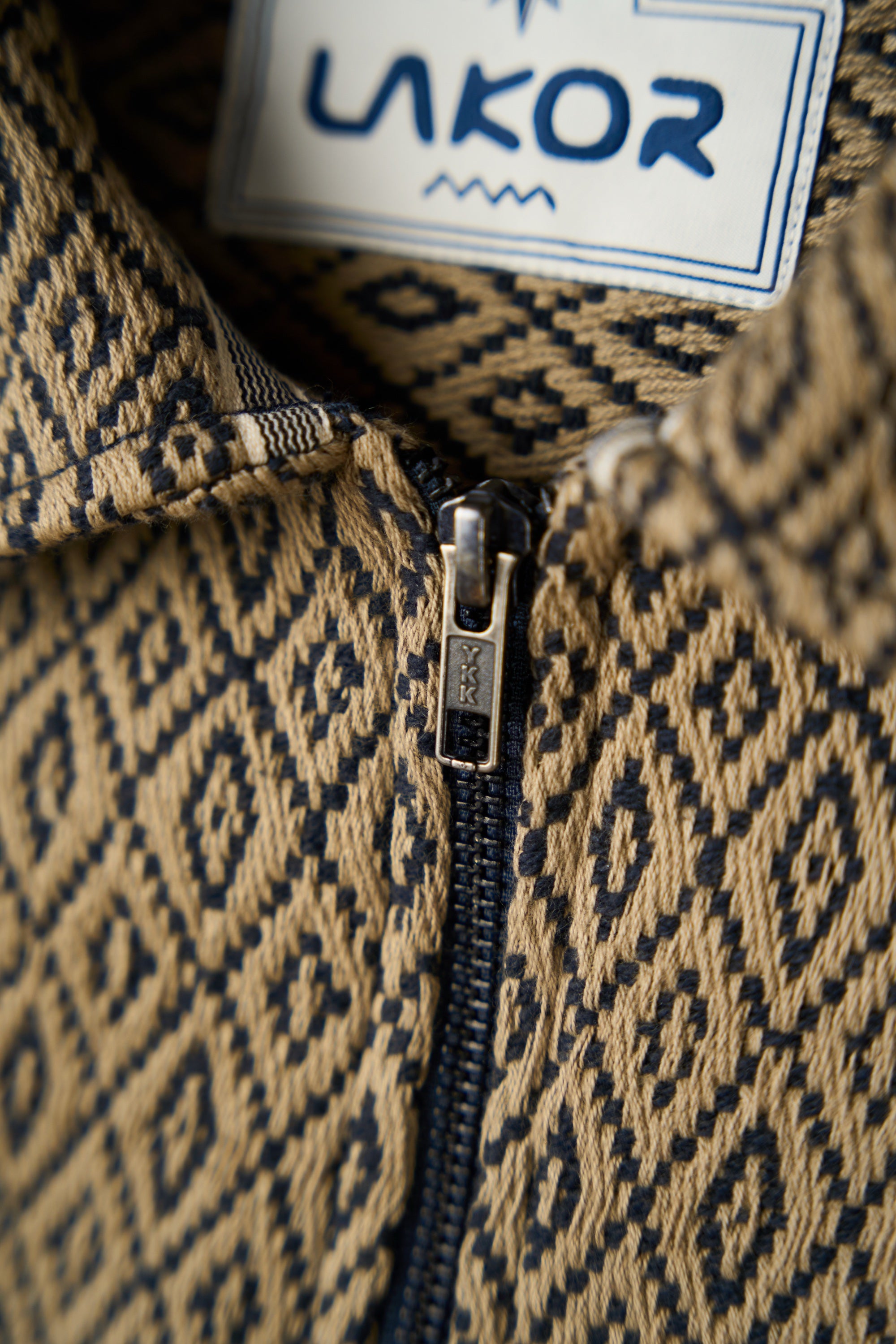 LAKOR Net Fix Jacquard Jacket Jacket Blueberry
