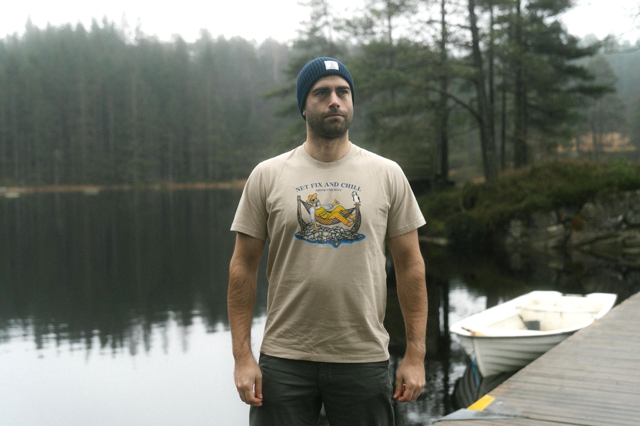 LAKOR Net Fix and Chill T-shirt T-Shirt White Pepper