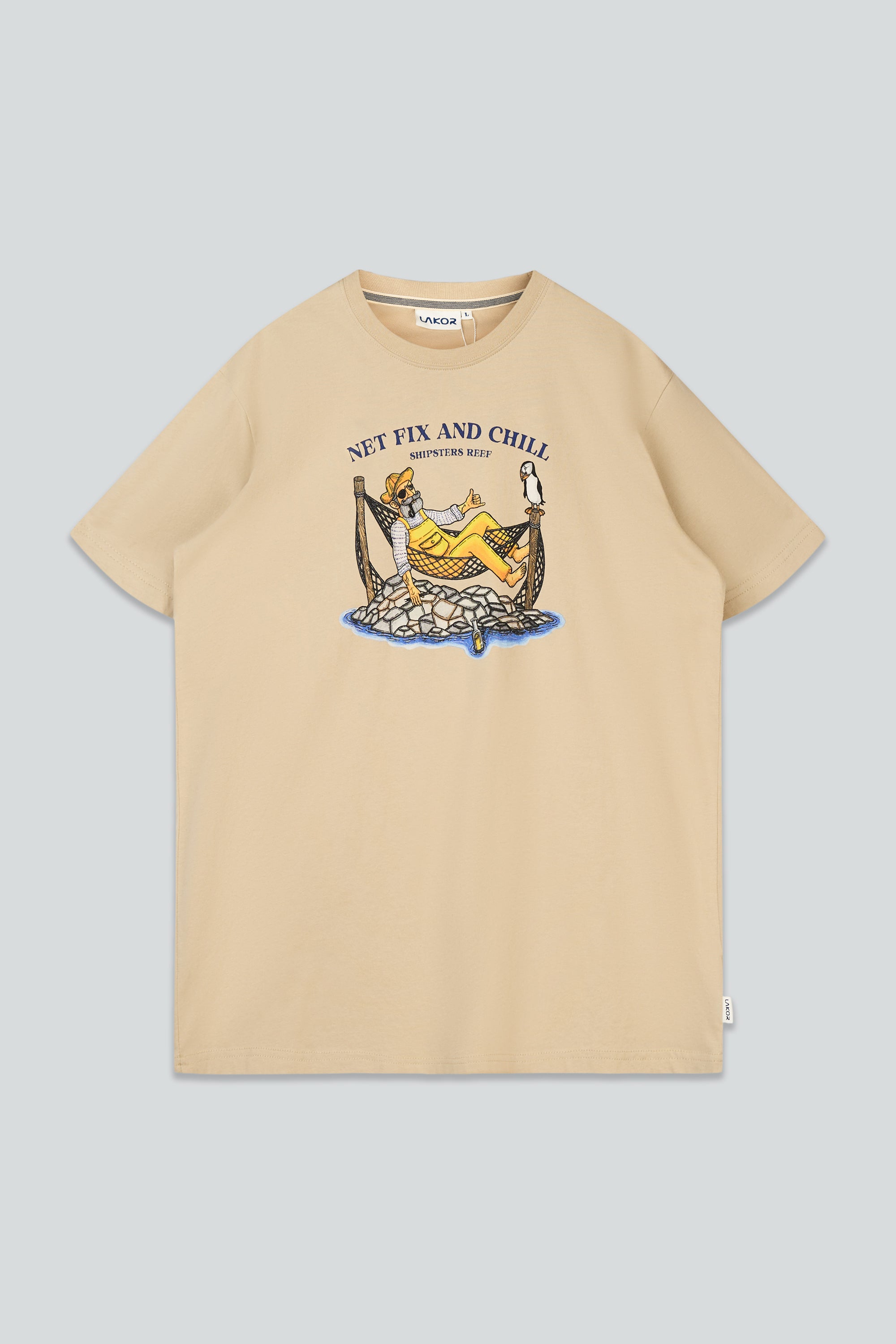LAKOR Net Fix and Chill T-shirt T-Shirt White Pepper