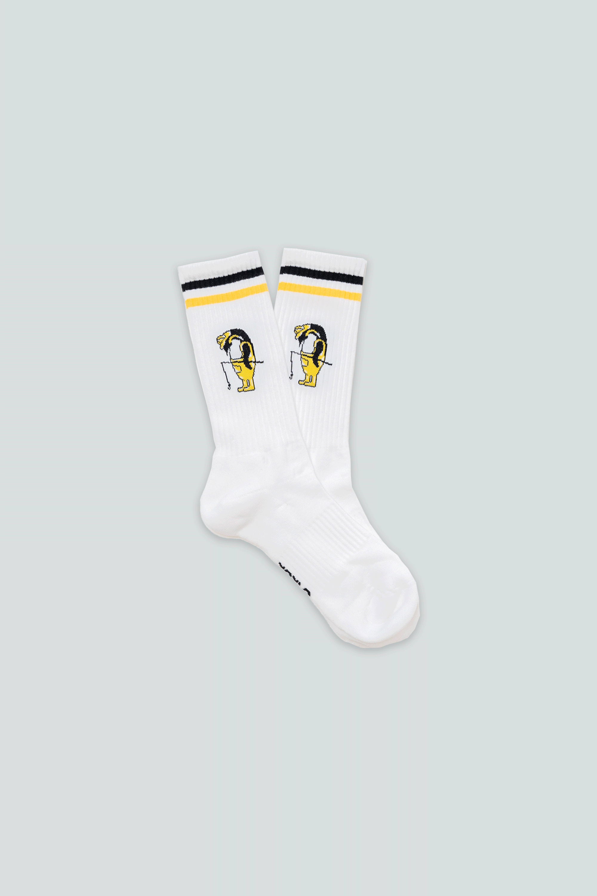 LAKOR No Catch Socks Tennis Socks White