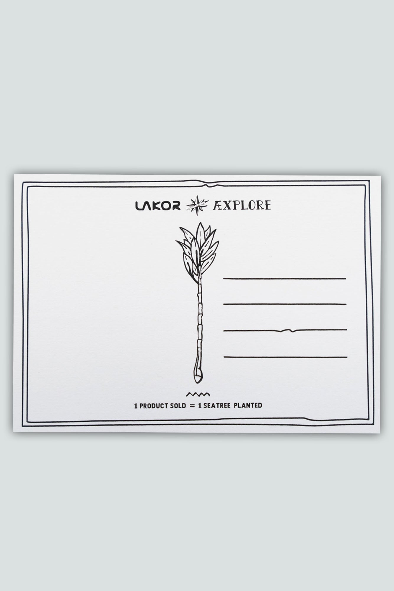 LAKOR Ocean Camper Postkort Postcard White