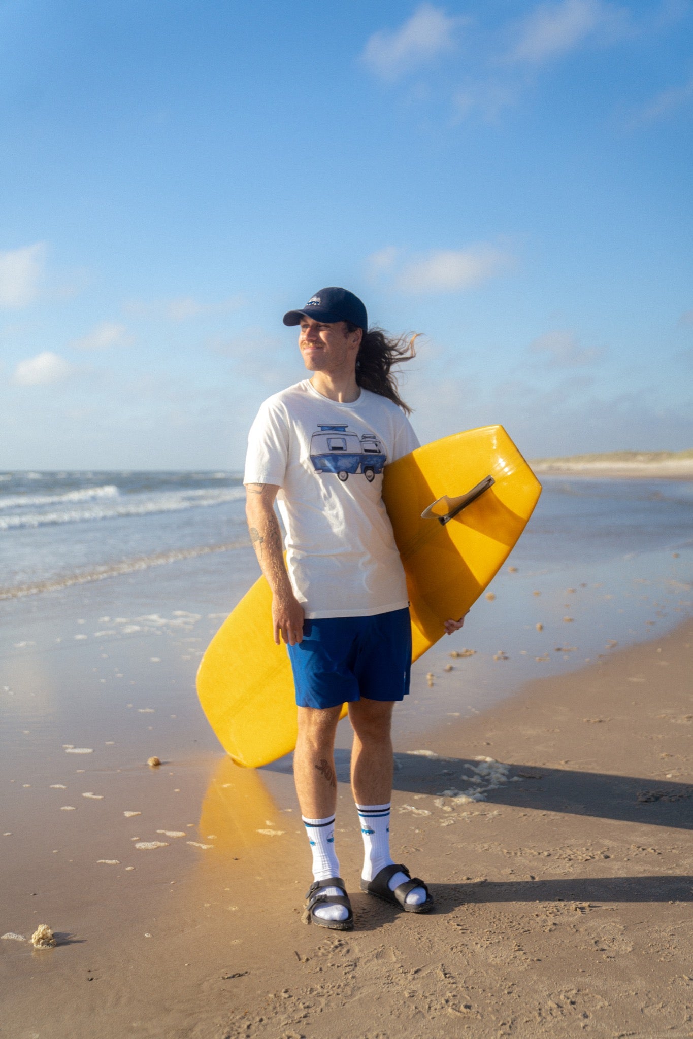 LAKOR Ocean Camper Socks Tennis Socks White