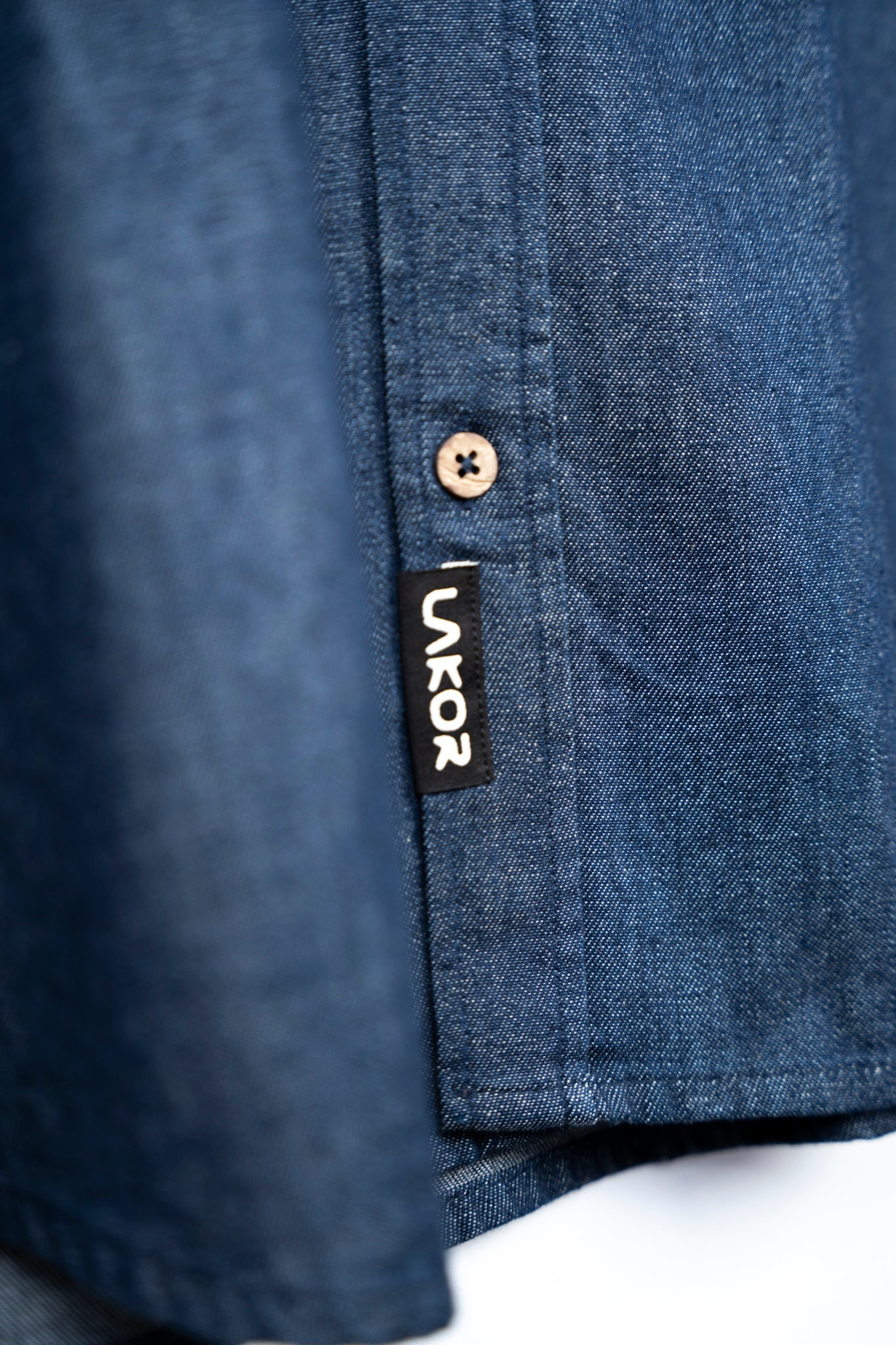 LAKOR Organic Denim Shirt Shirt Dark Blue