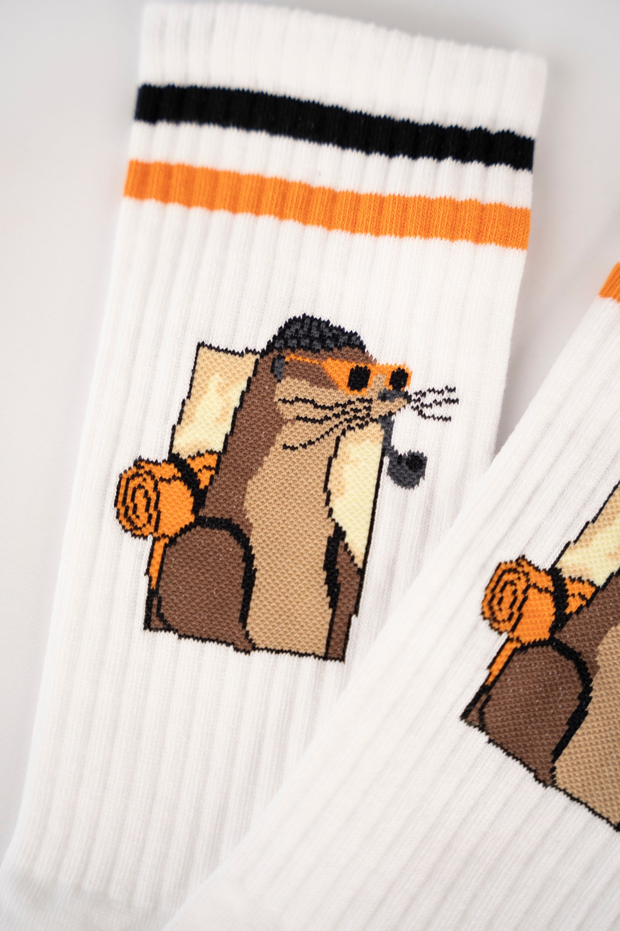 LAKOR Otter Æxplorer Socks Tennis Socks White