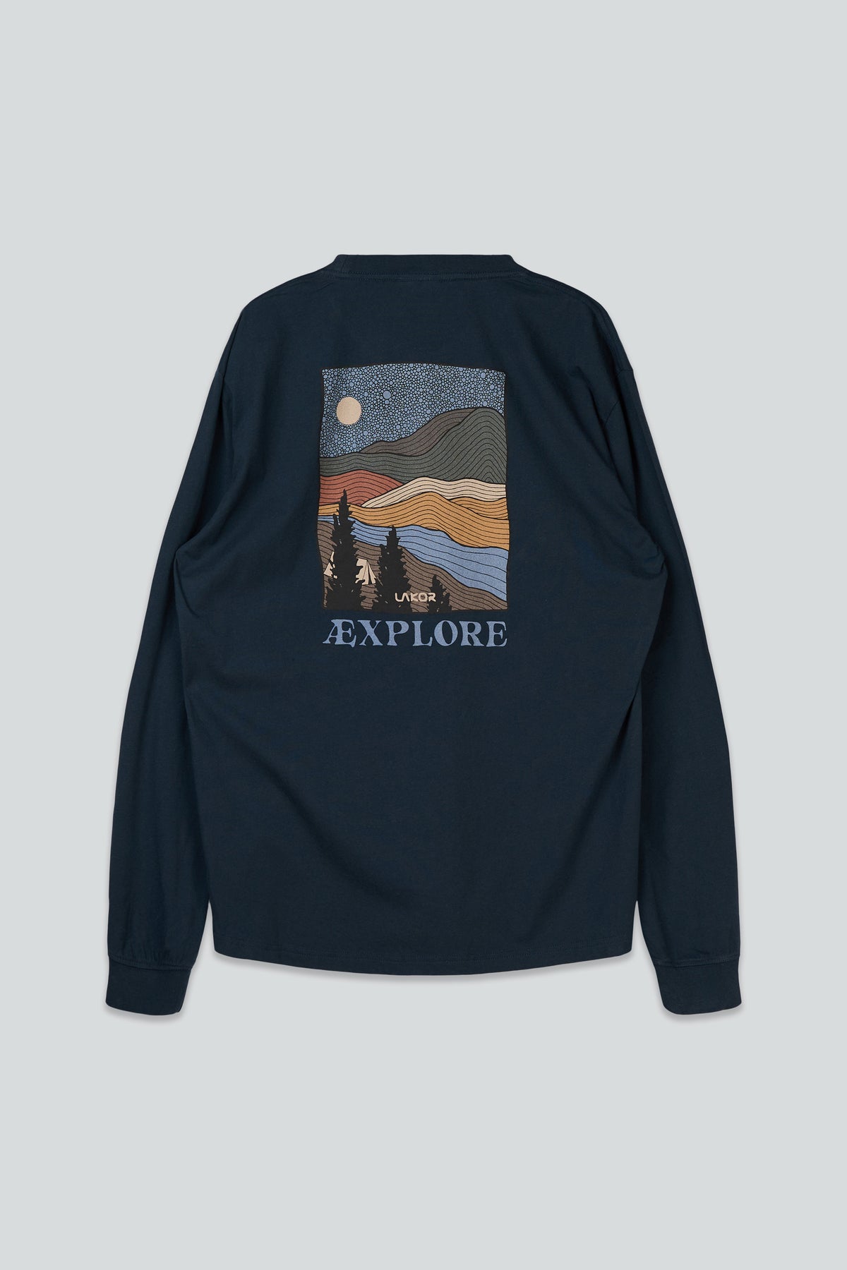 LAKOR Out There Boxfit LS T-shirt T-Shirt Blueberry