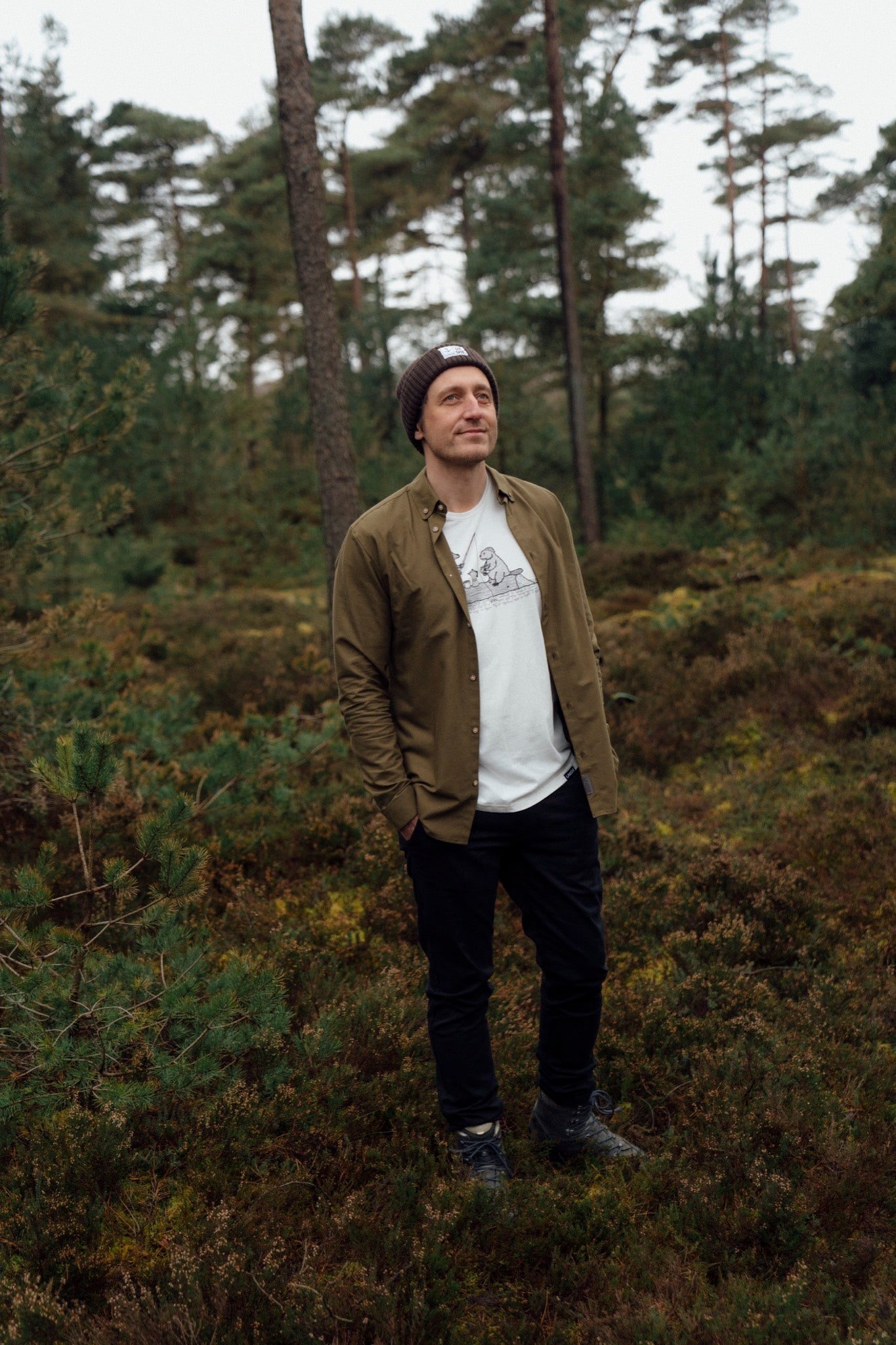 LAKOR Oxford Shirt Shirt Fir Green