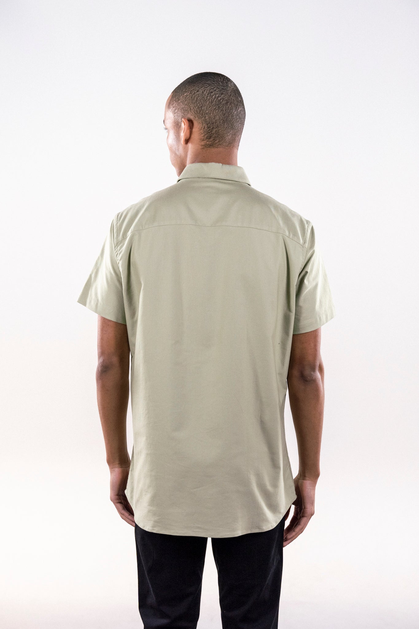 LAKOR Oxford Short Sleeve Short Sleeve Shirt Tea