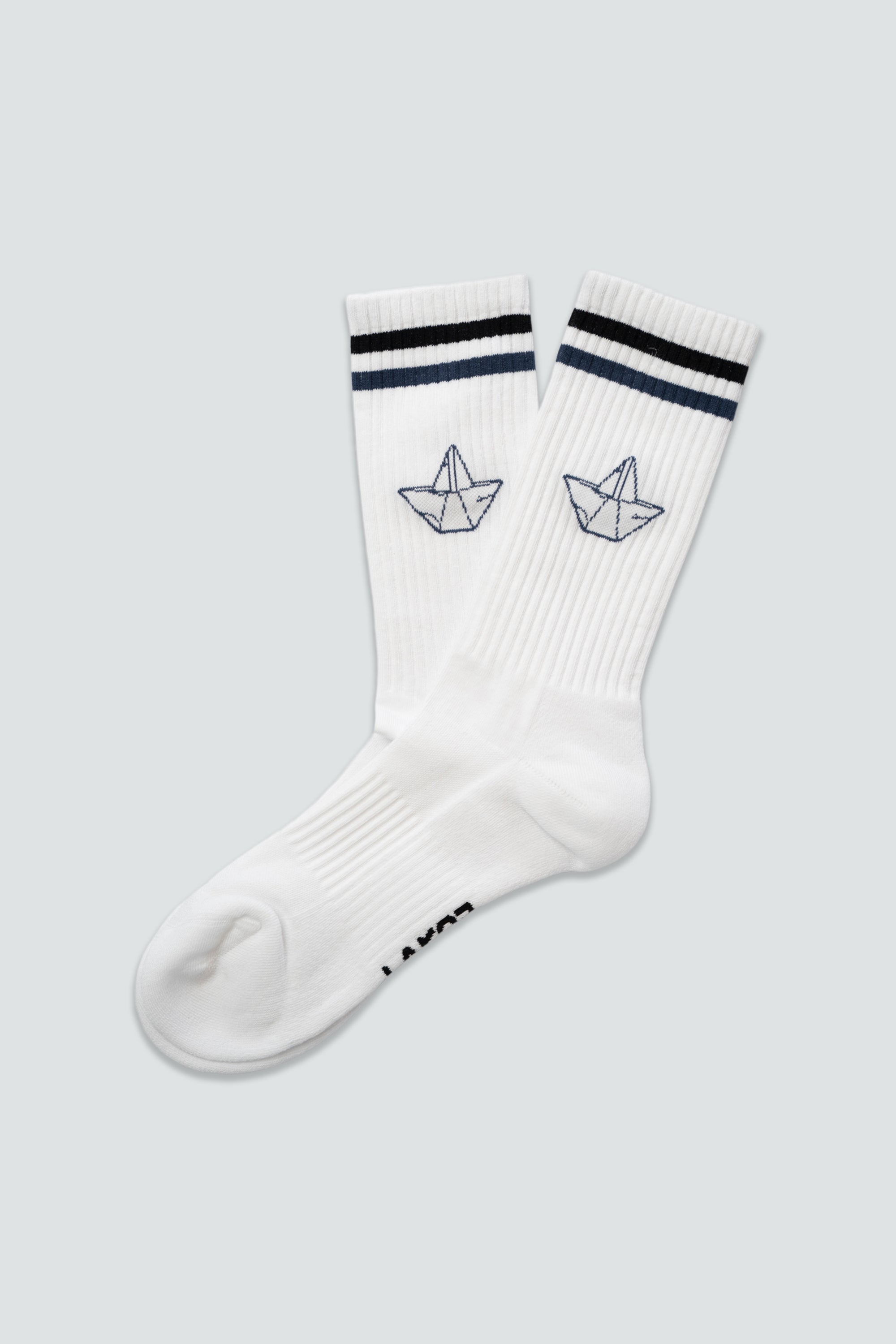 LAKOR Paper Hat Tennis Socks Tennis Socks White