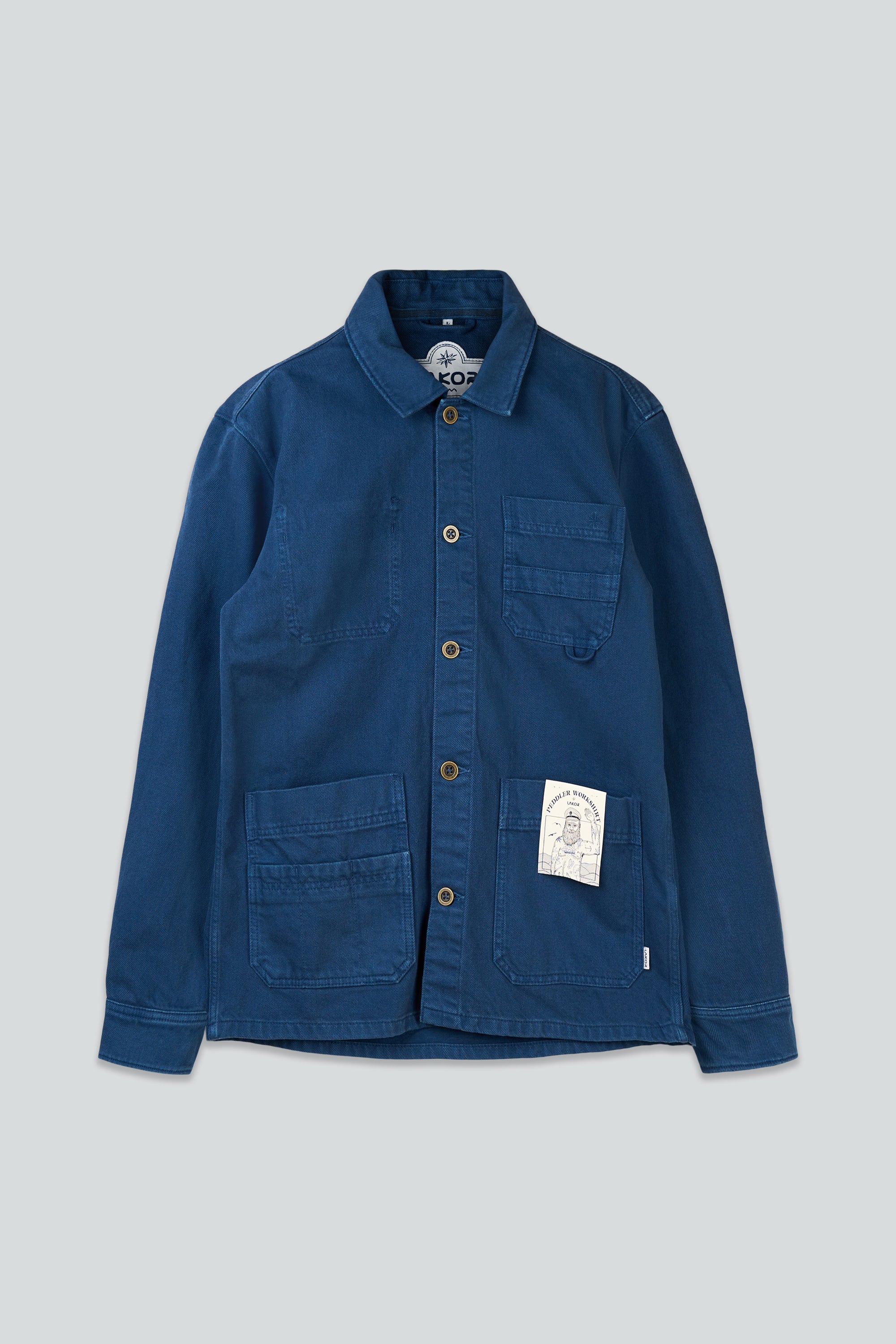 LAKOR Peddler Work Shirt Overshirt Insignia Blue