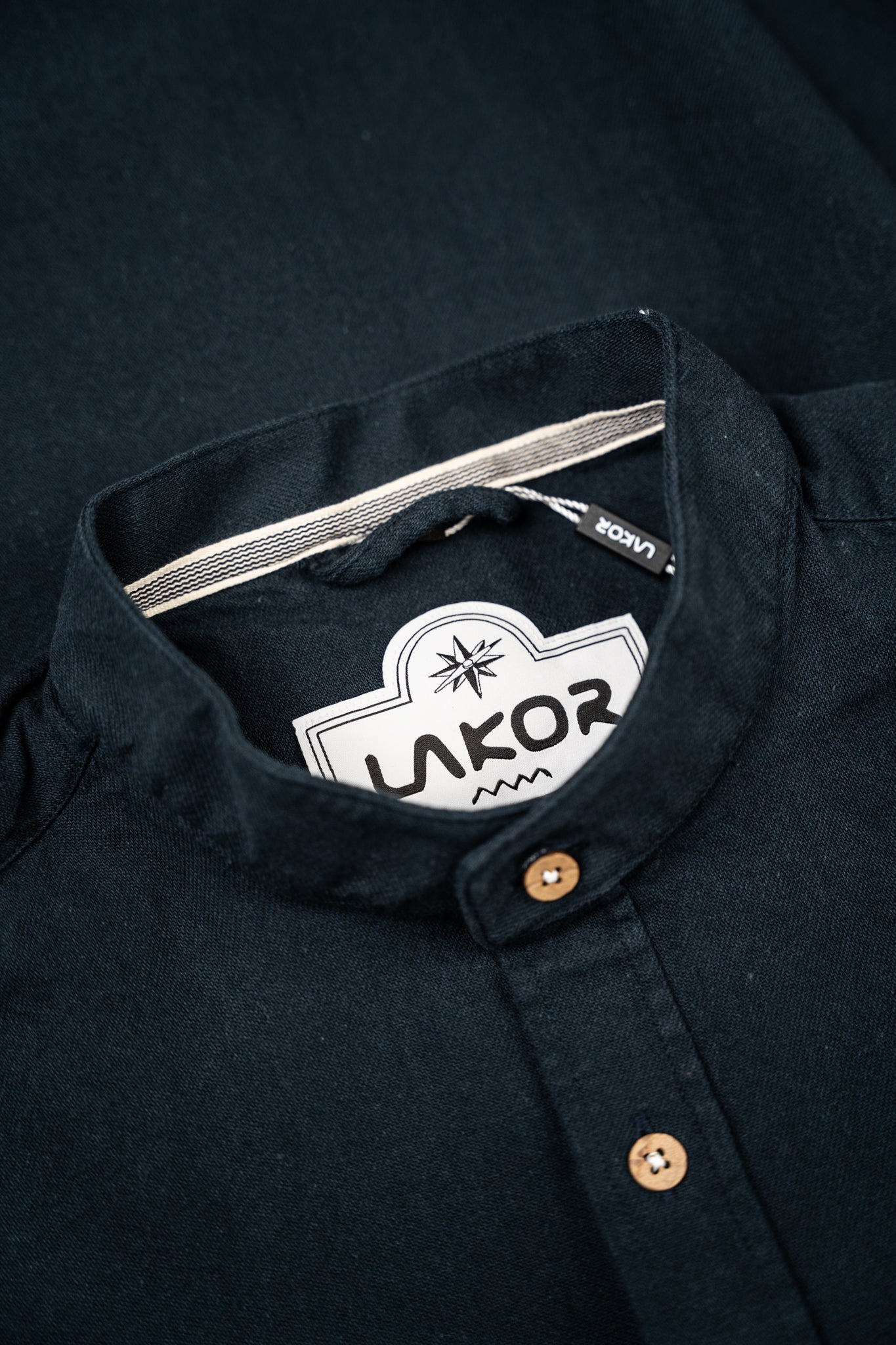 LAKOR Plain Dal Shirt Shirt Blueberry