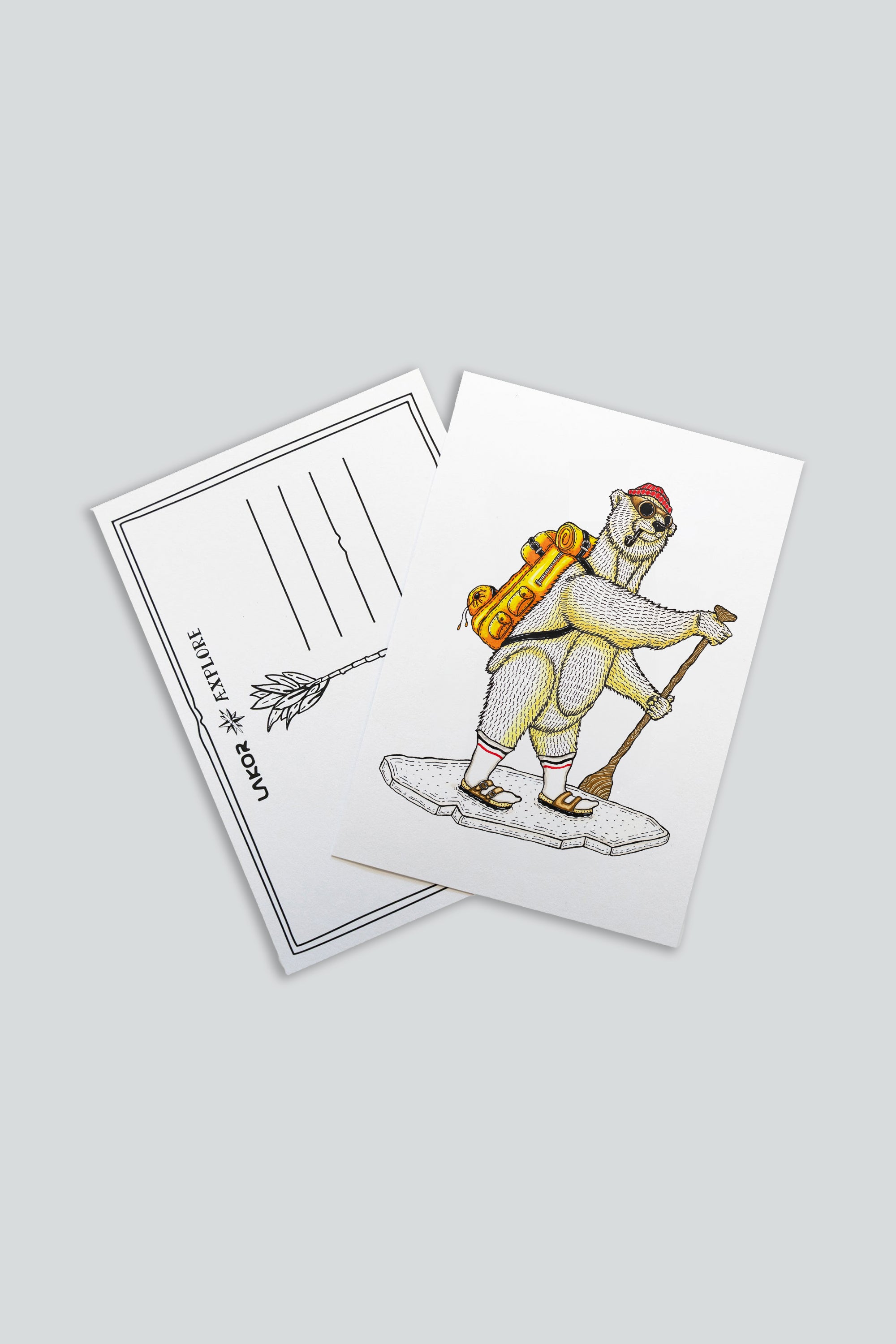 LAKOR Polar SUP Postkort Postcard White