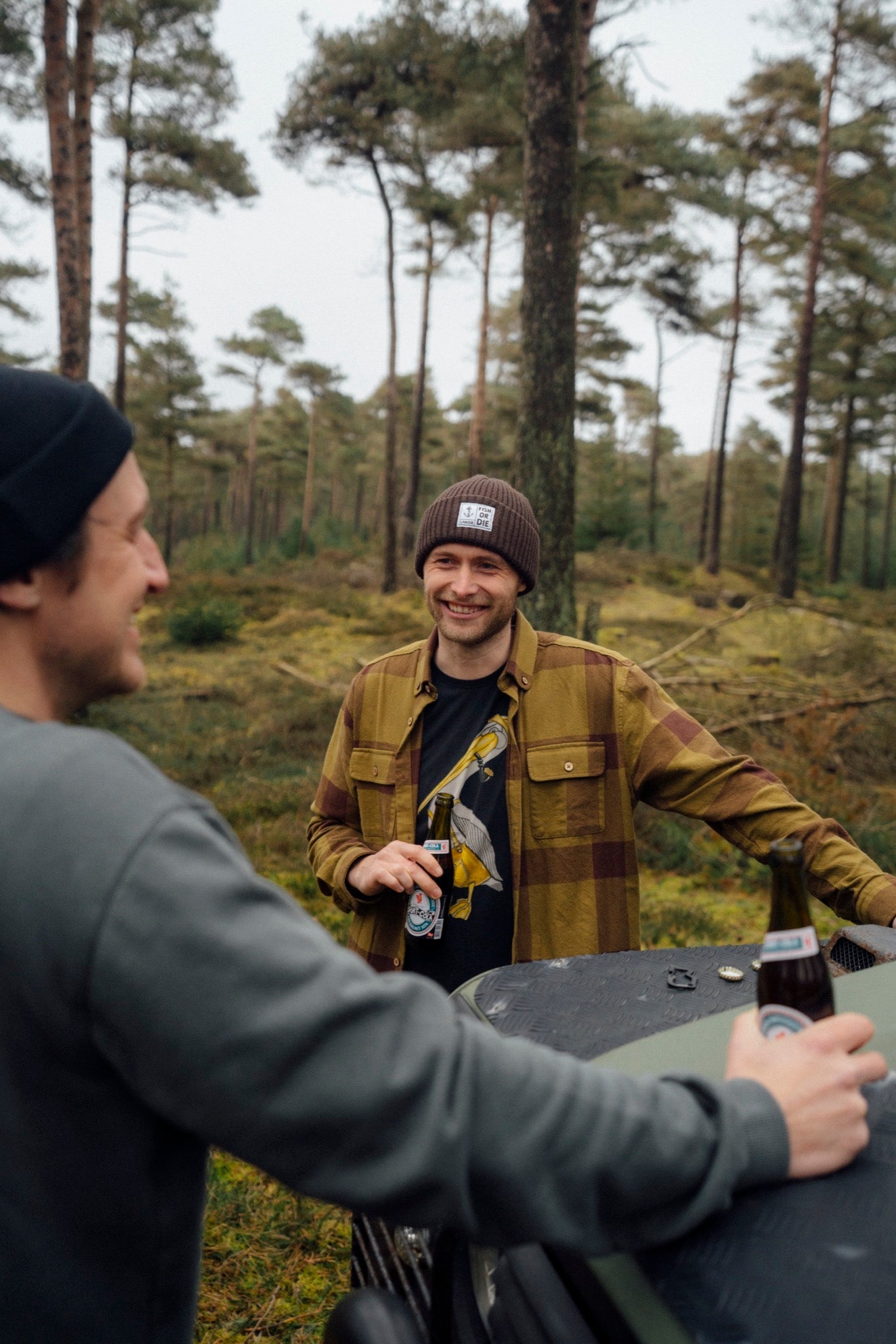 LAKOR Recycled Work Shirt Overshirt Fir Green