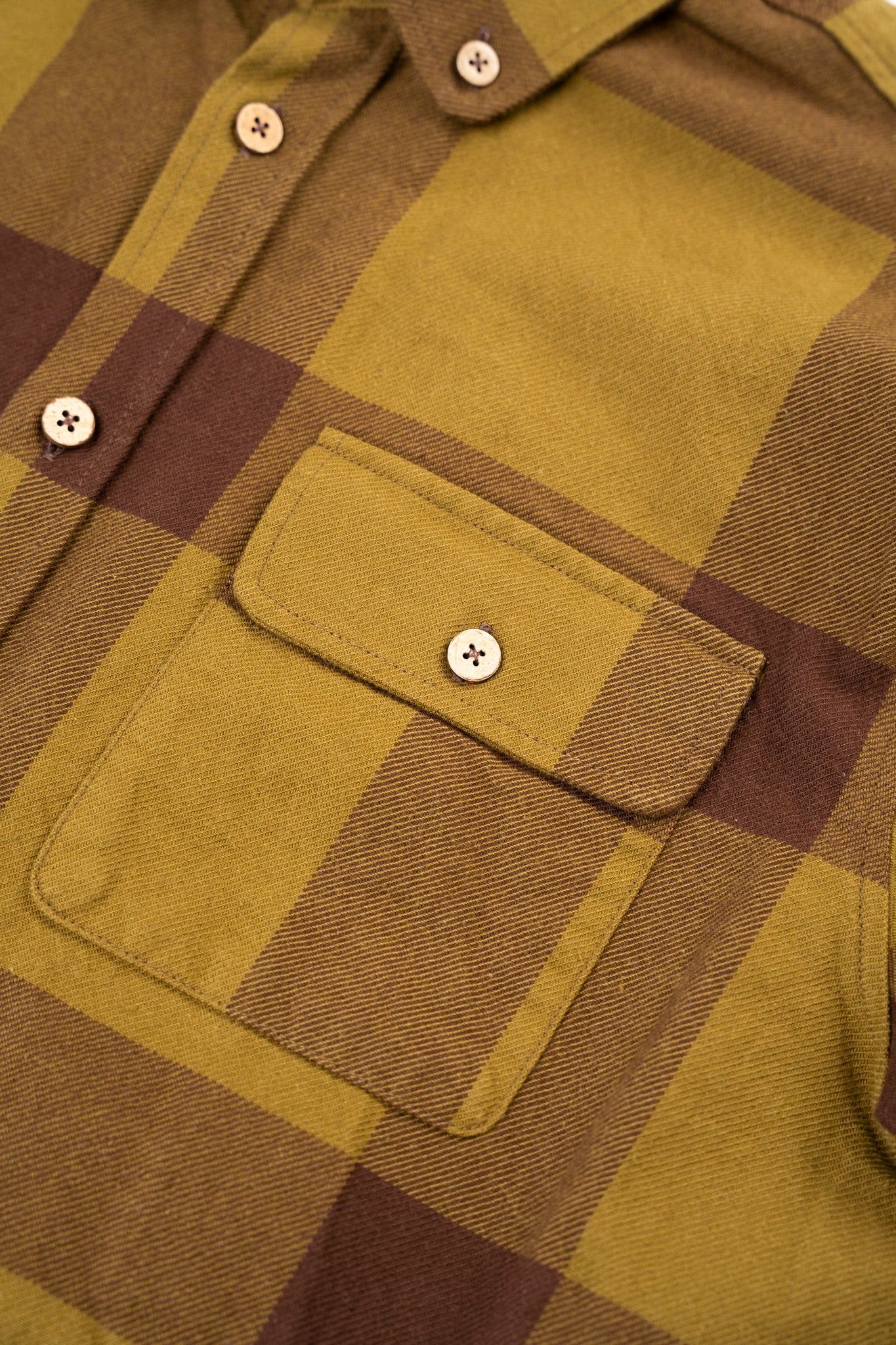 LAKOR Recycled Work Shirt Overshirt Fir Green