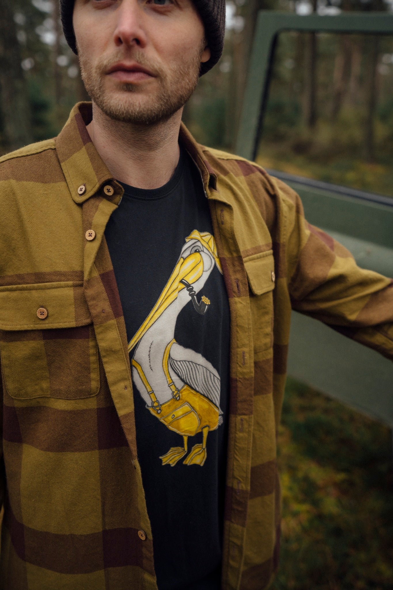 LAKOR Recycled Work Shirt Overshirt Fir Green