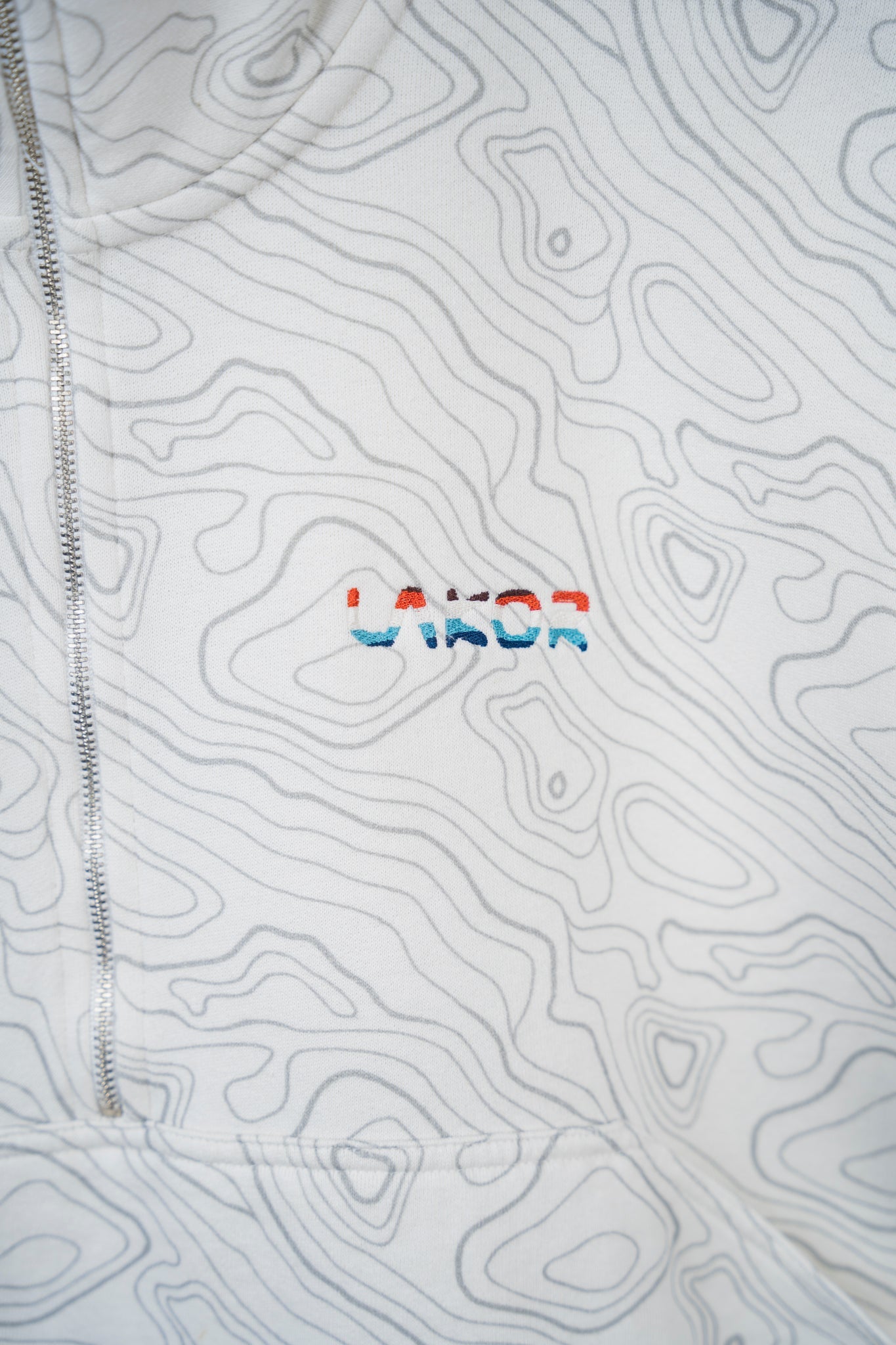 LAKOR Road Map Halfzip Sweatshirt Nimbus Cloud