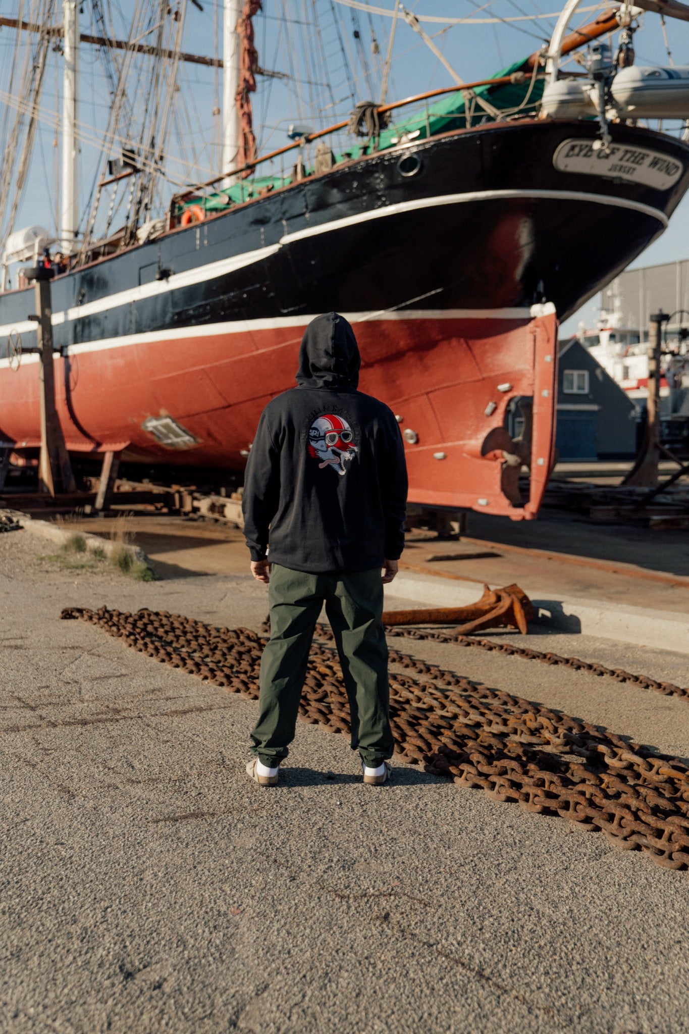 LAKOR Roadkills' Race Club Hoodie Sweatshirt Moonless Night