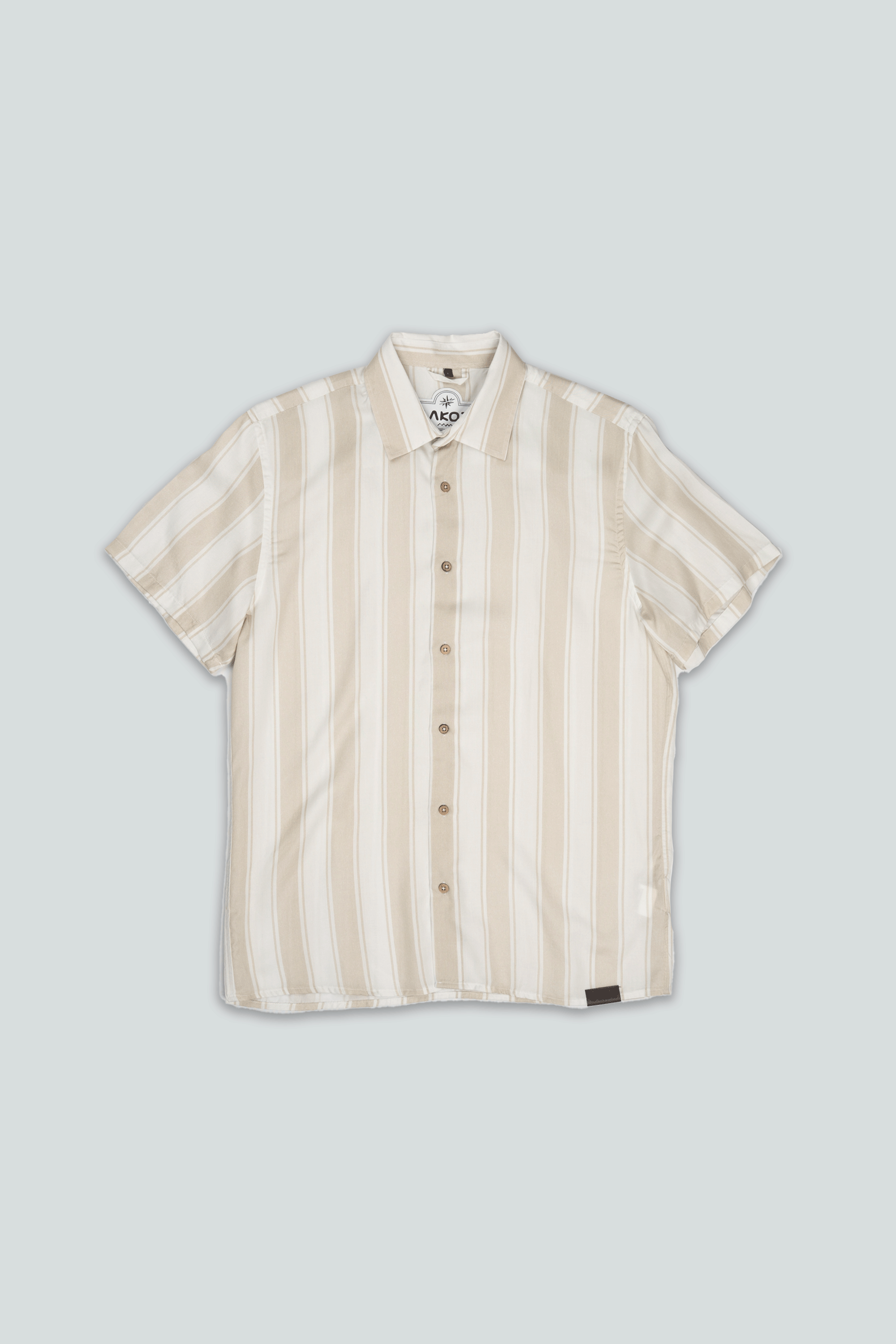 LAKOR Roadline Short Sleeve Shirt Short Sleeve Shirt Oatmeal Melange