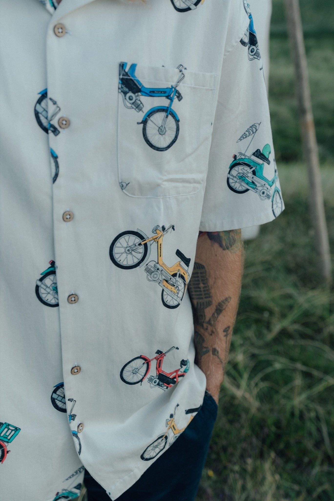 Puch Color Short Sleeve Shirt (Starwhite)